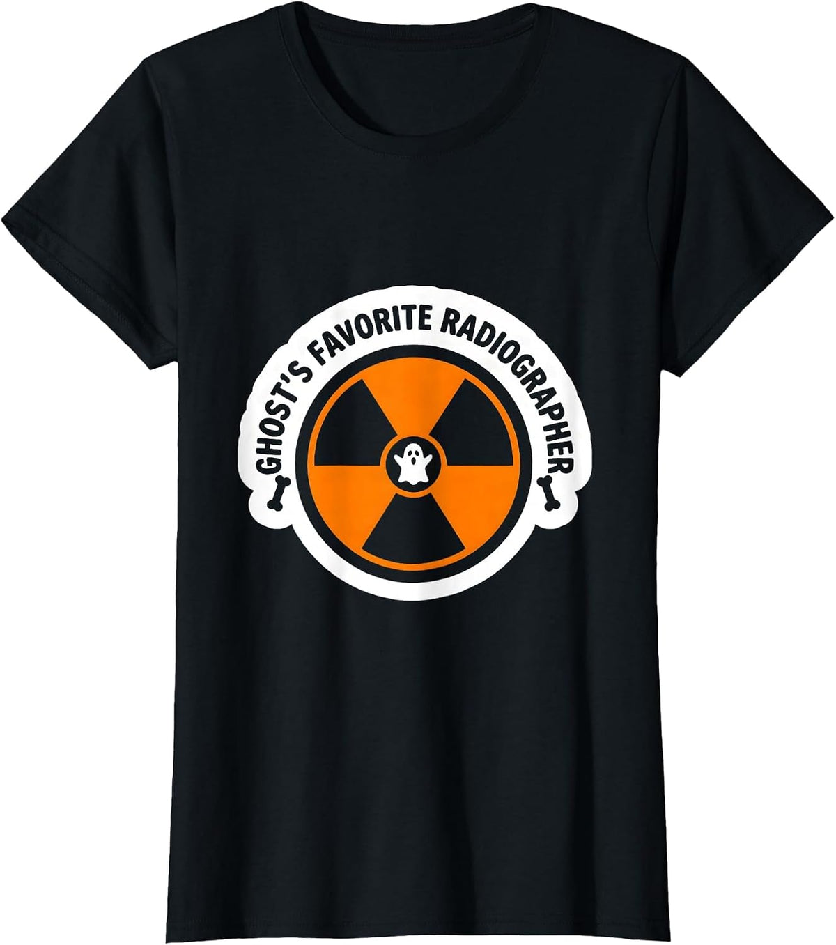 Ghost's Favorite Radiographer Funny Radiology Tech Humor T-Shirt - Black