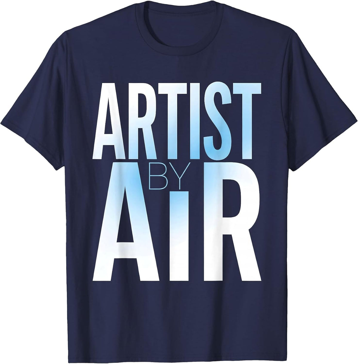 Artist By Air Airbrush Art Design T-Shirt - Navy Blue