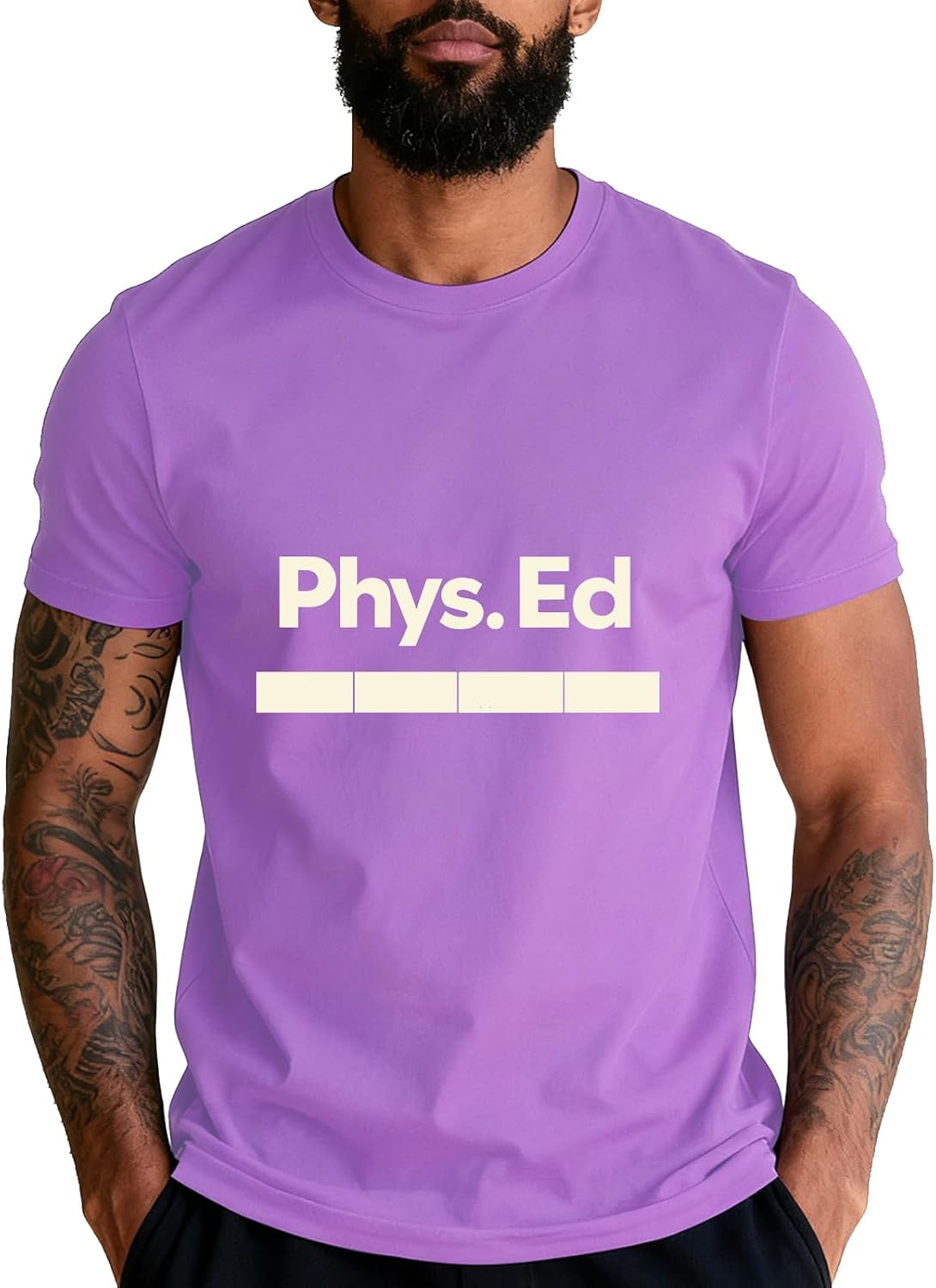 PE Class Gym Shirt Physical Education T-Shirt Funny Tee - Purple