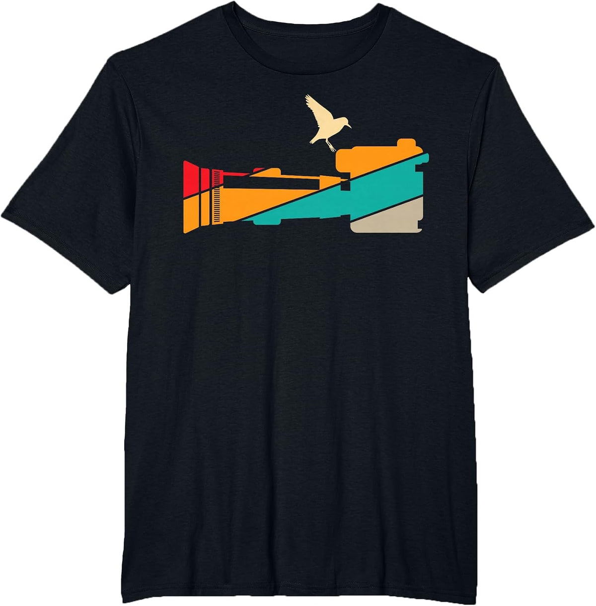 Bird Photography T-Shirt - Black