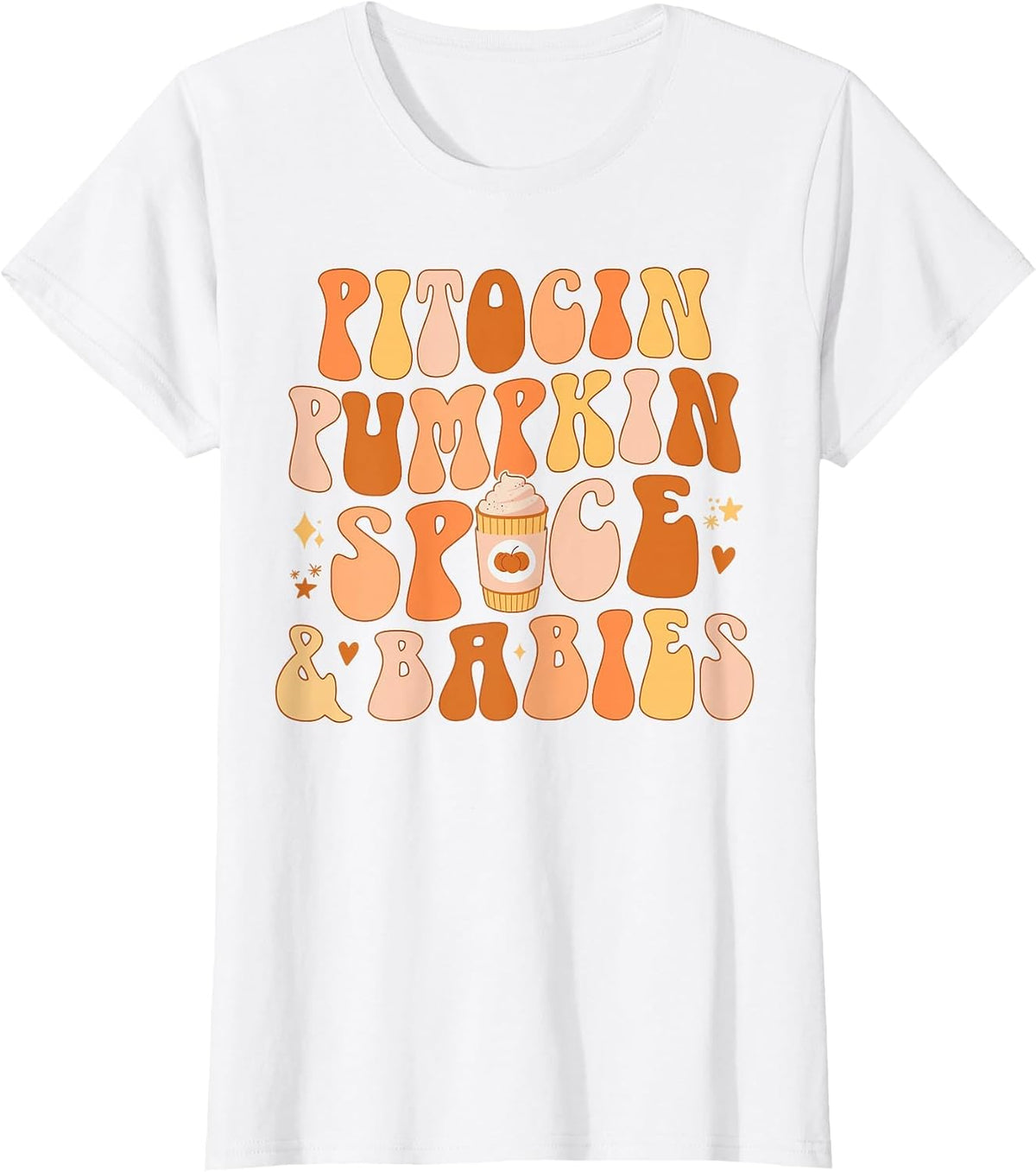 Halloween Labor and Delivery L&D Nurse Fall Pumpkins Midwife T-Shirt - White