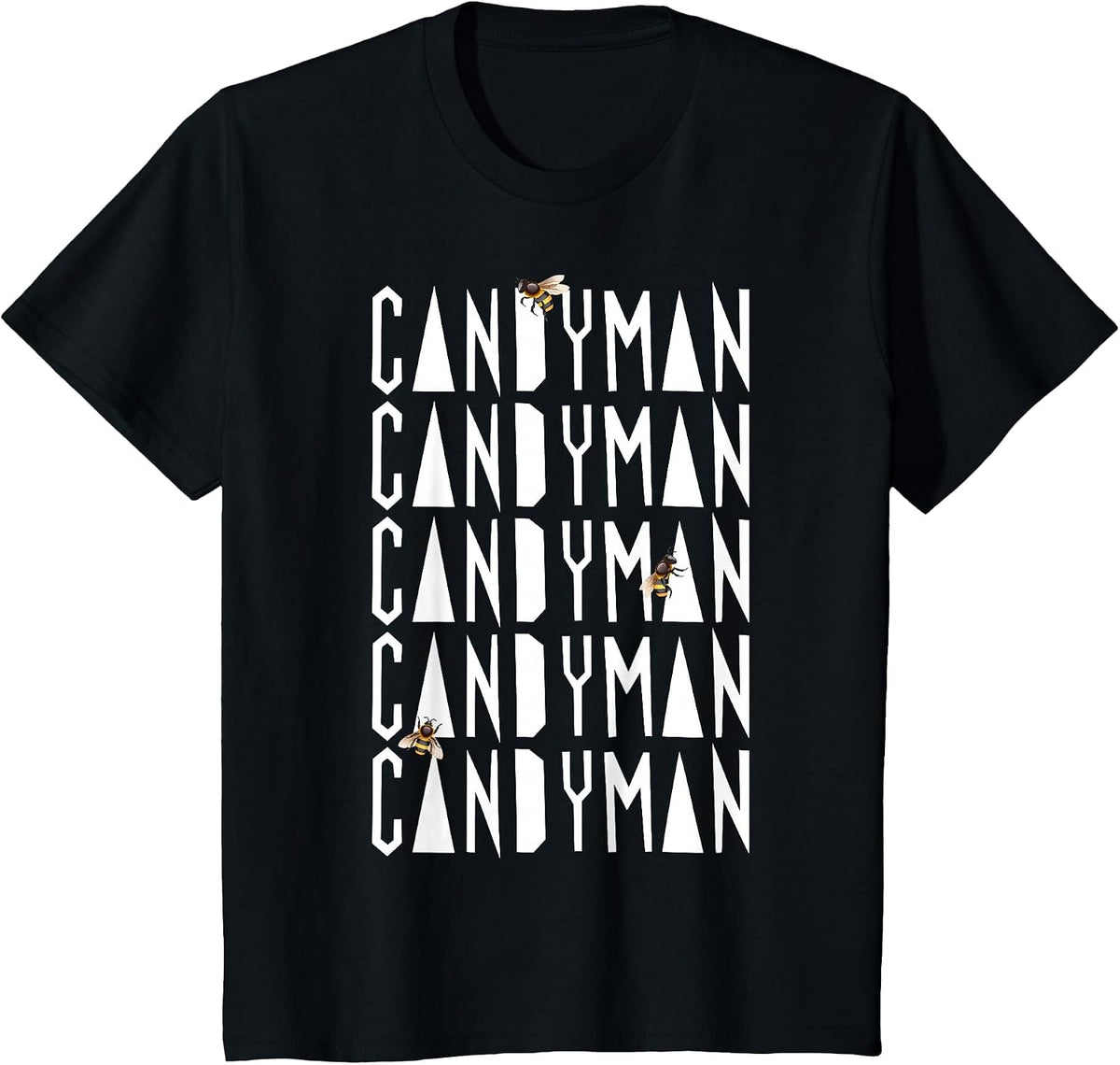 Candyman Bees Funny Urban Legend Scary Halloween T-Shirt - Black