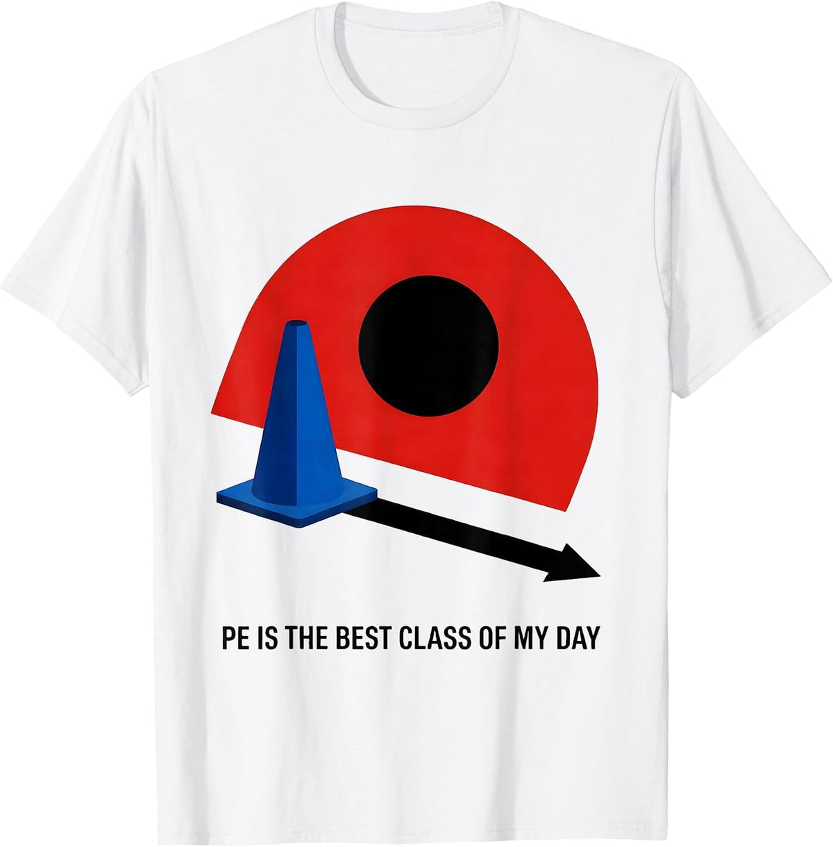 Men's PE Is The Best Class Of My Day Bauhaus Modernist PE Teacher T-Shirt - White