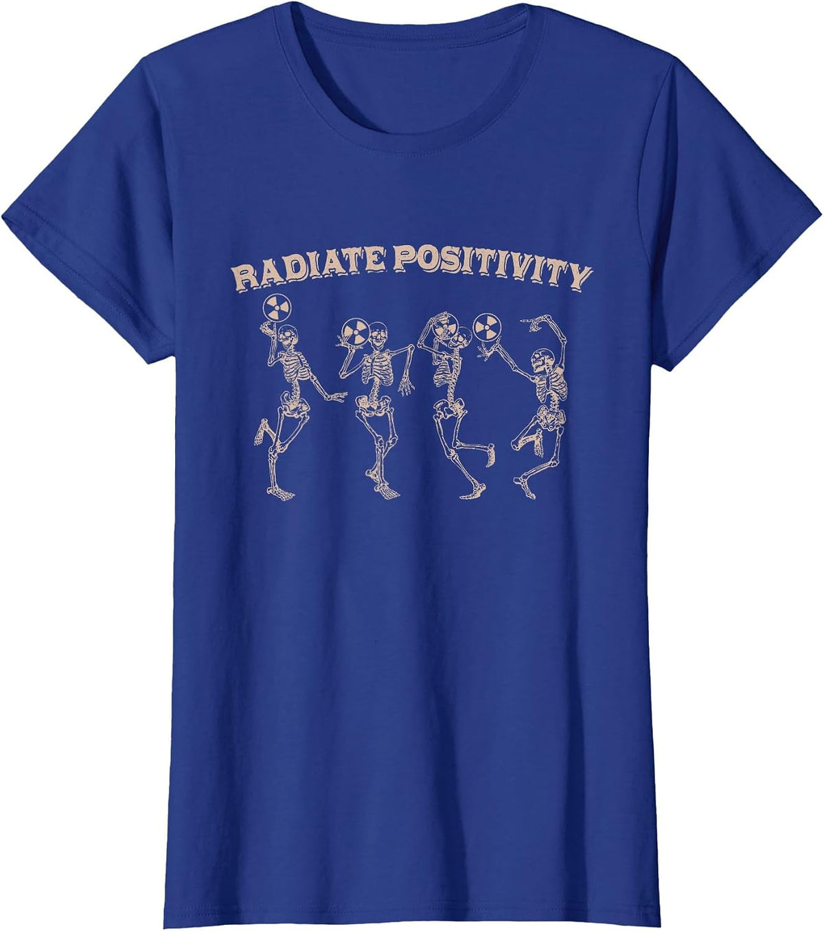 Xray CT Rad Tech Radiology Radiate-Positivity Nurse School T-Shirt - Royal Blue