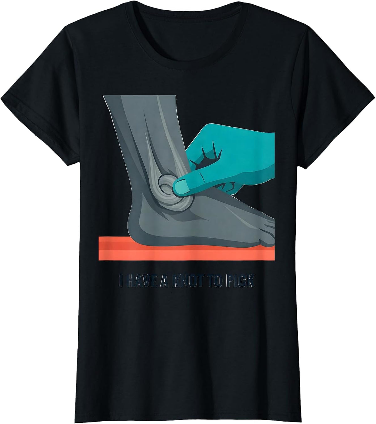 Women's I Have A Knot To Pick Funny Physical Therapist Massage T-Shirt - Black