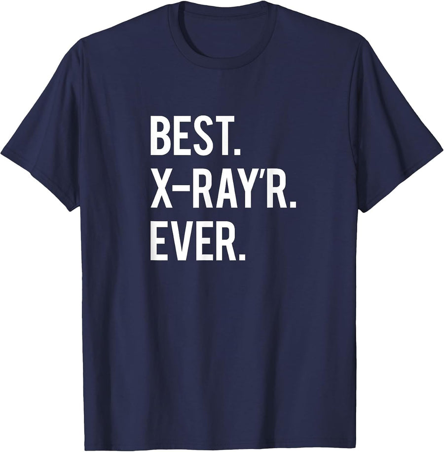 Funny Radiology Tech X-Ray Quote T-Shirt - Navy Blue
