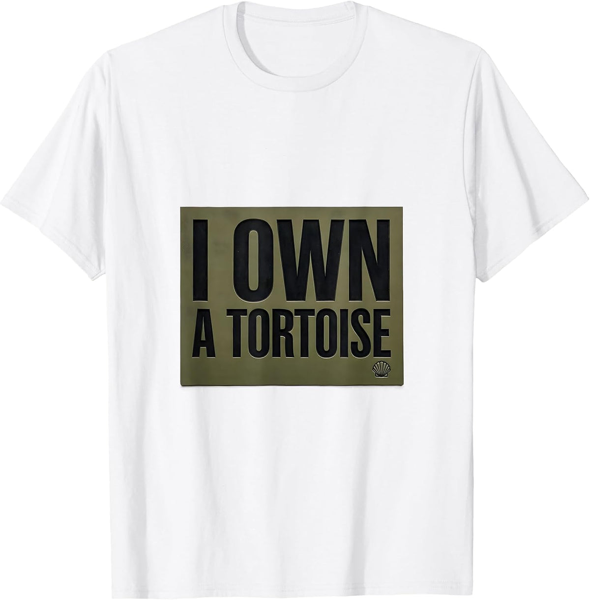 Men's I Own A Tortoise Funny Tortoise Lover Pet Humor T-Shirt - White