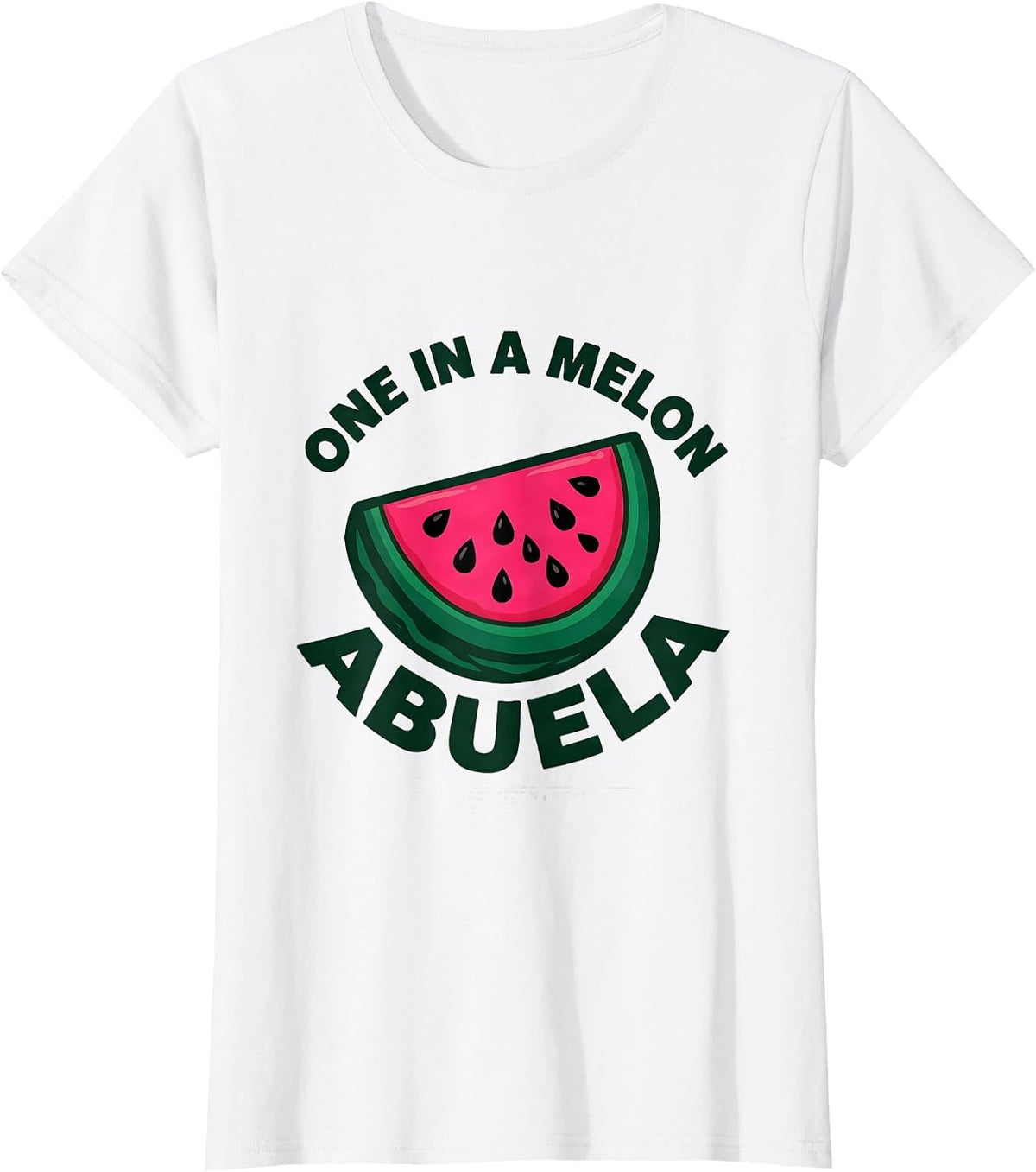 One In A Melon Abuela 1st Birthday Party Family Matching T-Shirt - White