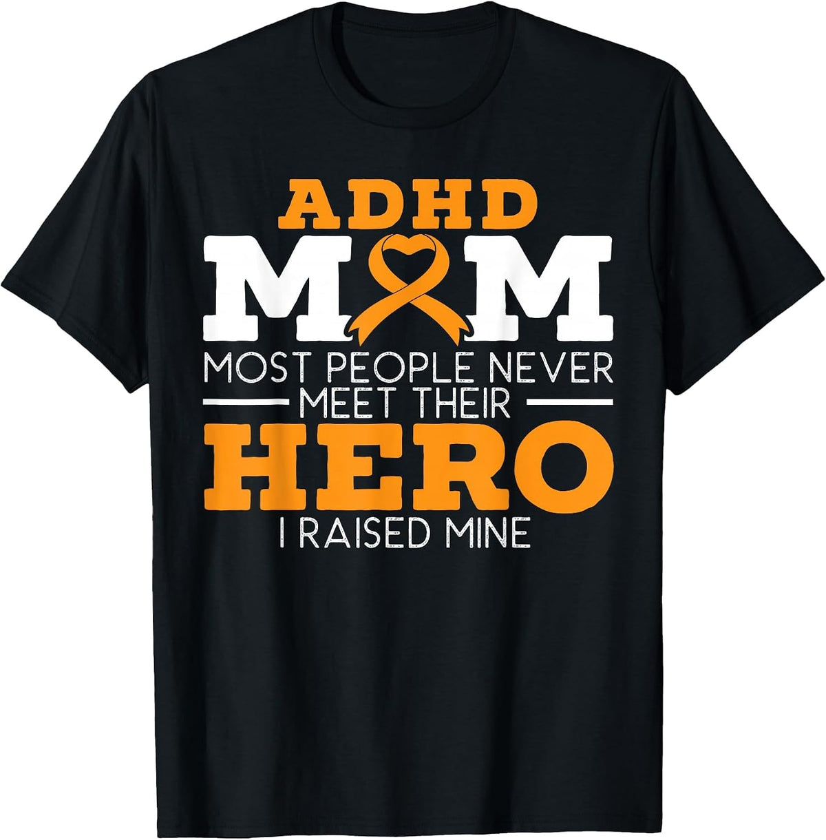 ADHD Mom ADHD Awareness Embrace Neurodiversity T-Shirt - Black
