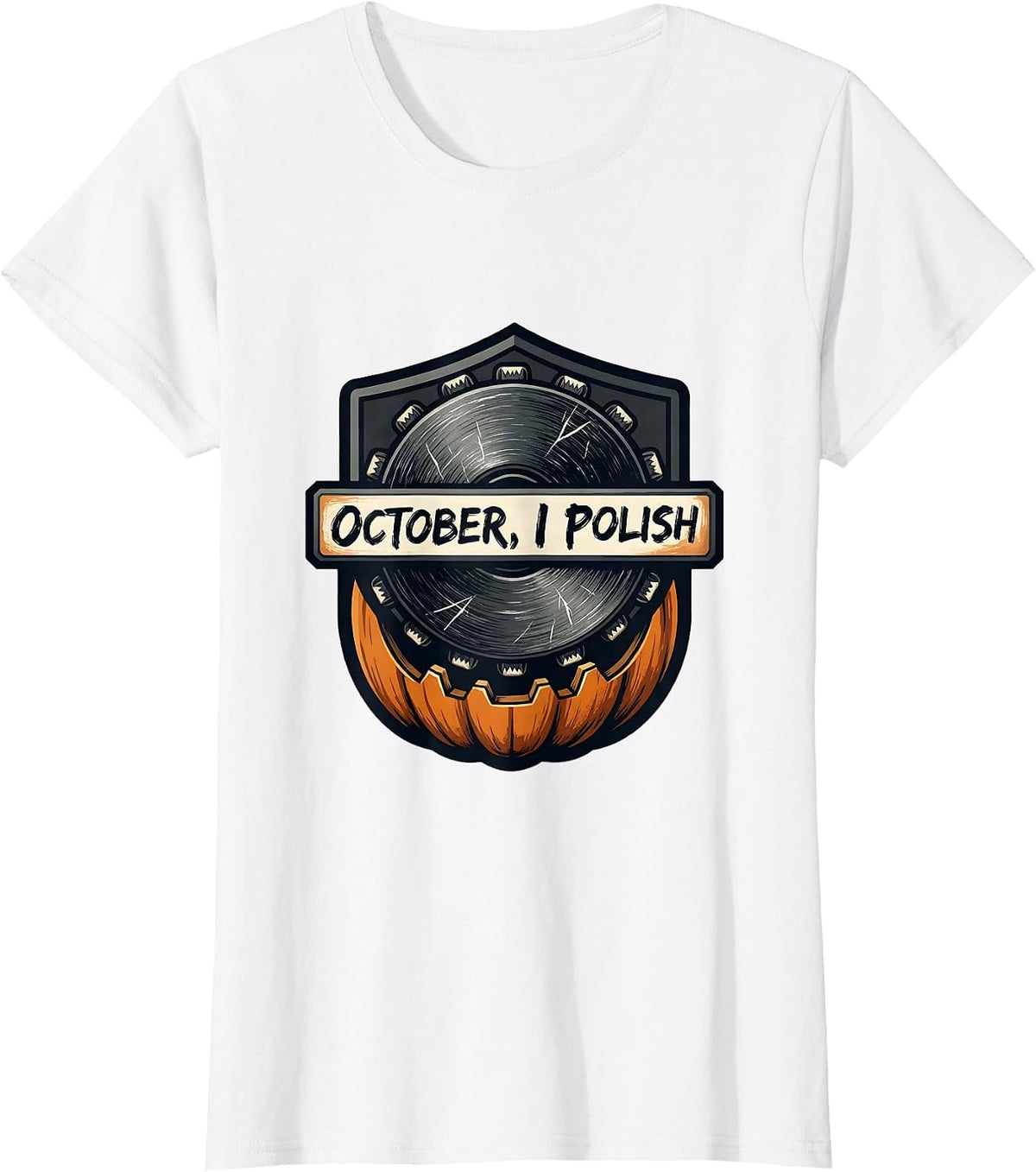 October, I Polish Funny Dental Hygienist Halloween Fall T-Shirt - White