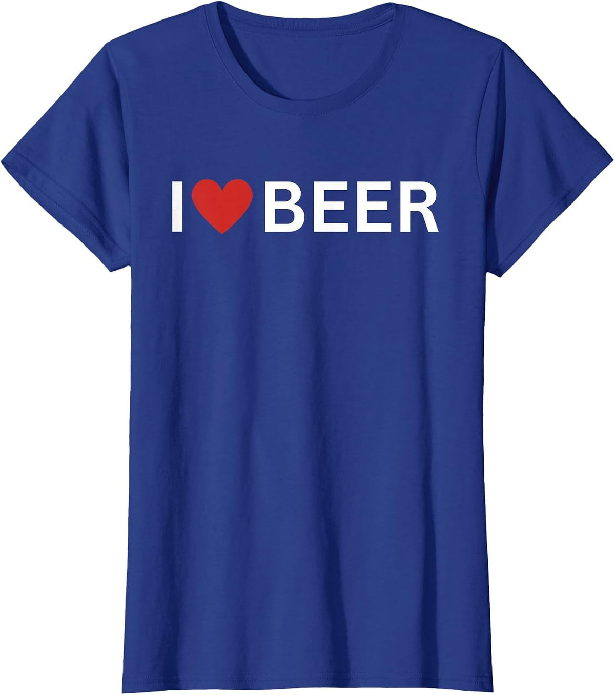 I Love Beer Lover I Heart Beer Drinking Pub Bar Bartender T-Shirt - Royal Blue