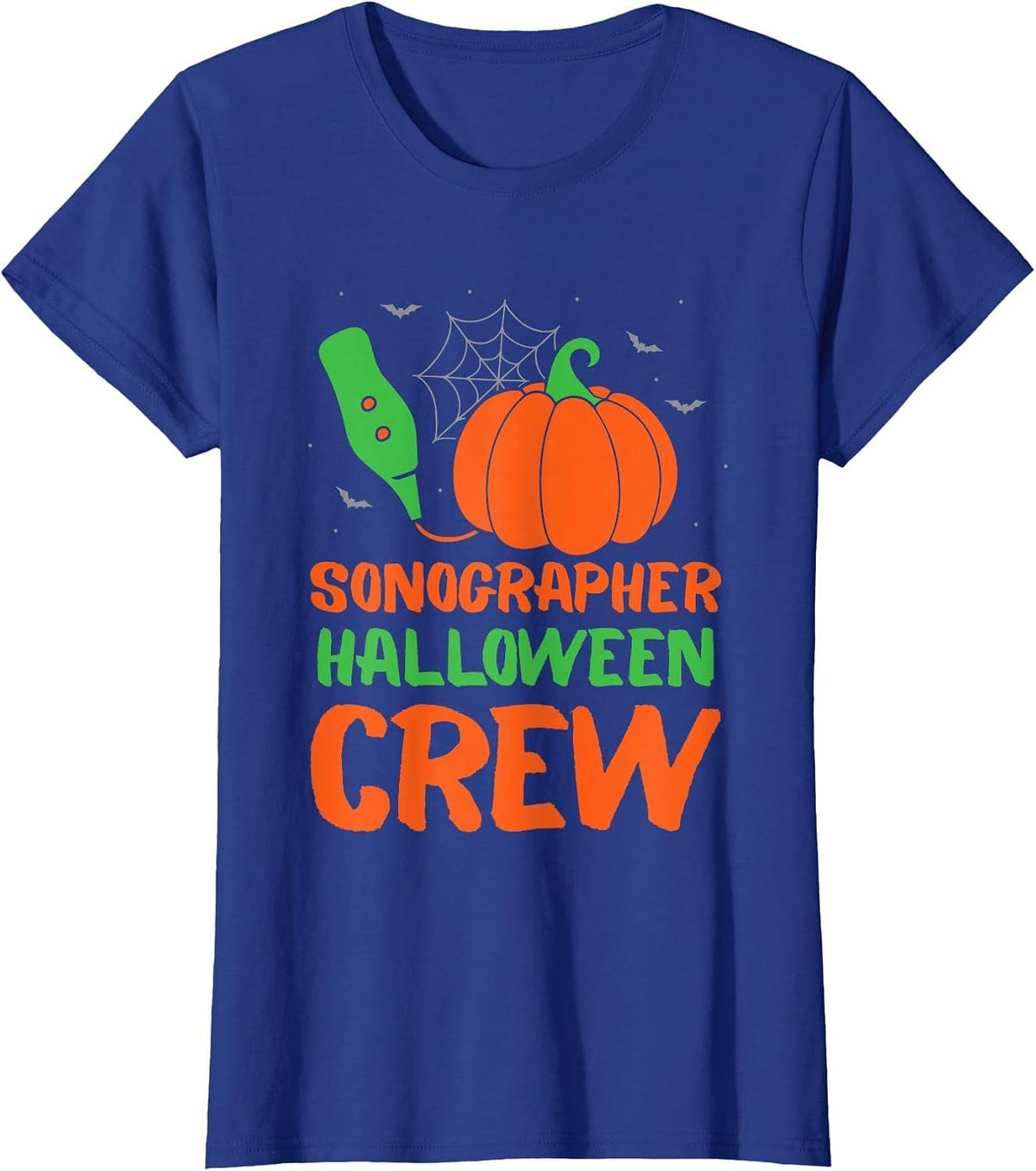 Sonography Ultrasound Tech Halloween Sonographer T-Shirt - Royal Blue
