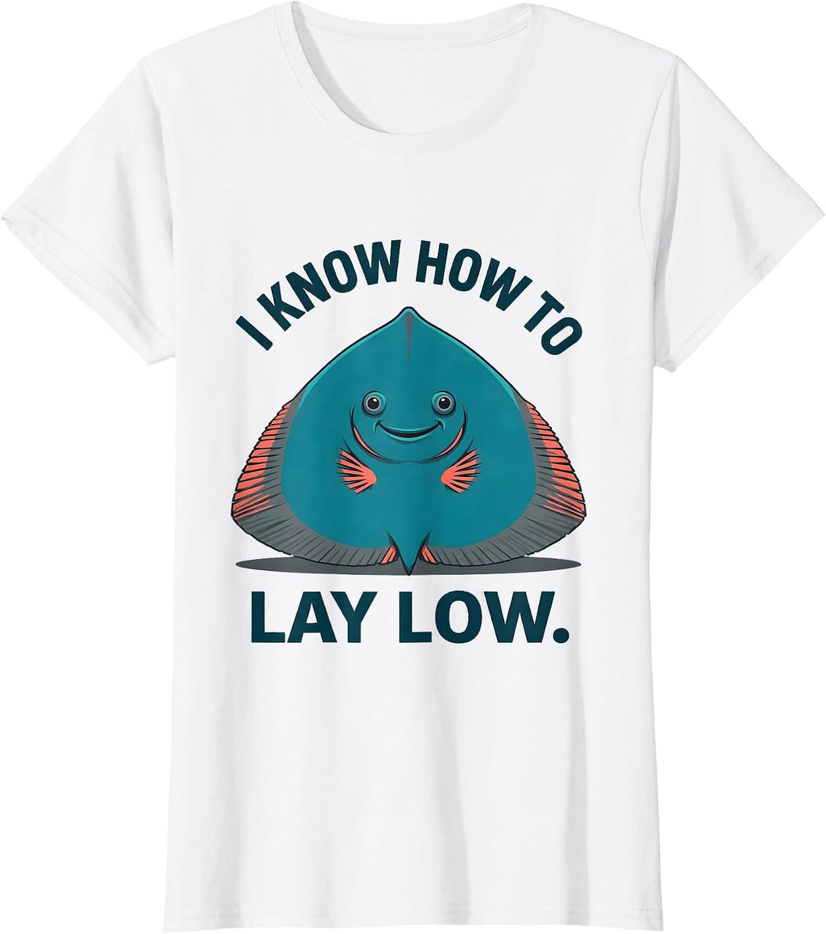 I Know How To Lay Low Funny Shark Lover Ocean Animal Humor T-Shirt - White