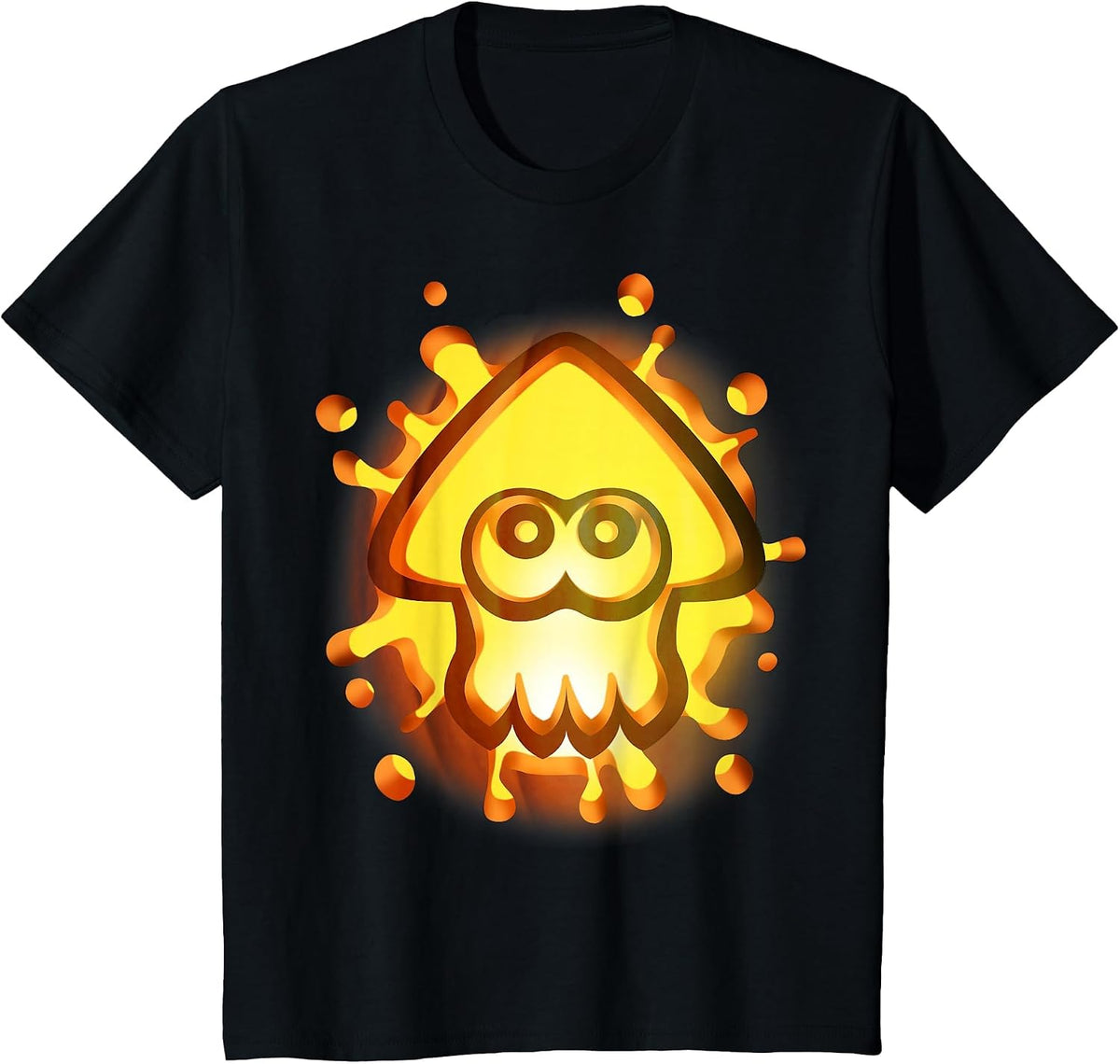 Nintendo Splatoon Inkling Halloween Pumpkin Graphic T-Shirt T-Shirt - Black