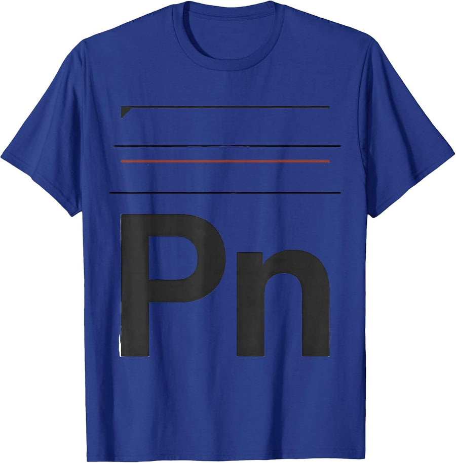 Pn Funny Chemistry Periodic Table Pun Science Enthusiast T-Shirt - Royal Blue