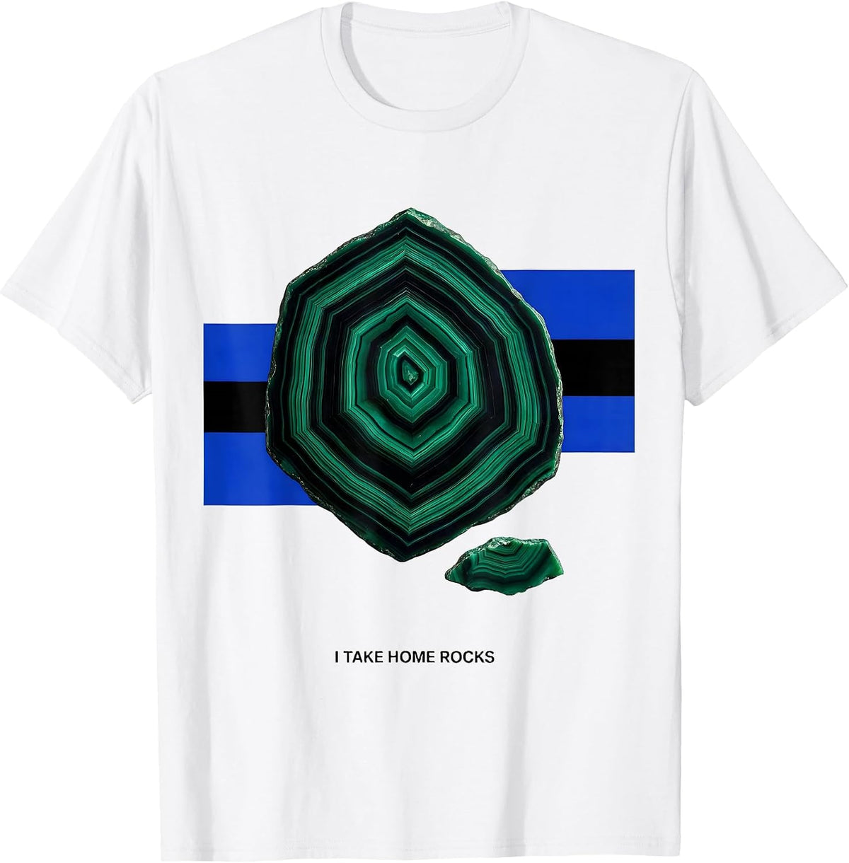 Men's I Take Home Rocks Funny Rock Collector Geologist Geology T-Shirt - White