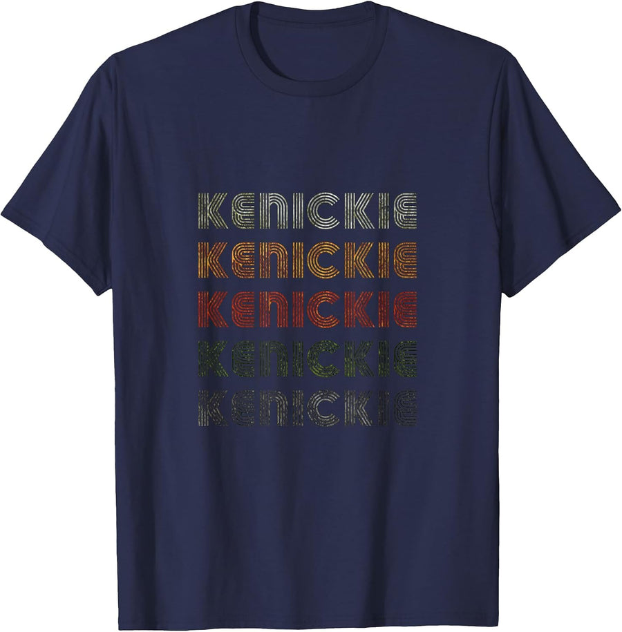 Love Heart Kenickie Tee Grunge Vintage Style Black Kenickie T-Shirt - Navy Blue