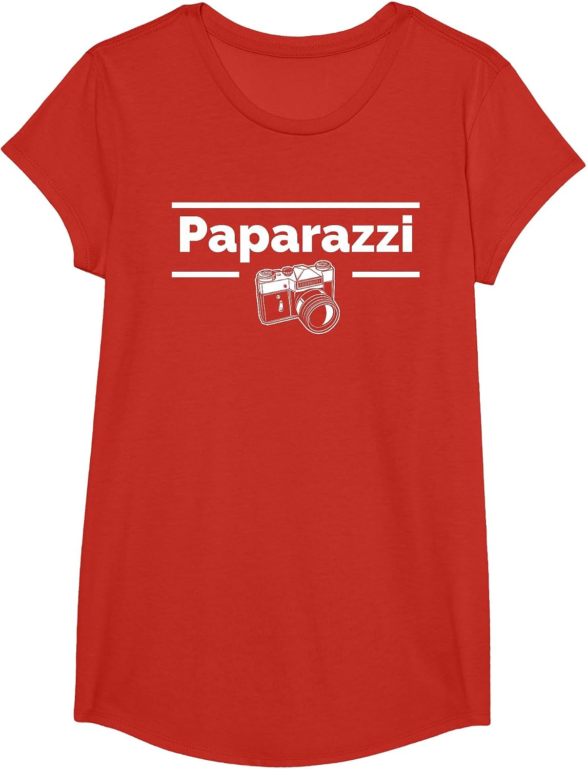 Paparazzi Photography Photographer T-Shirt - Girls Red