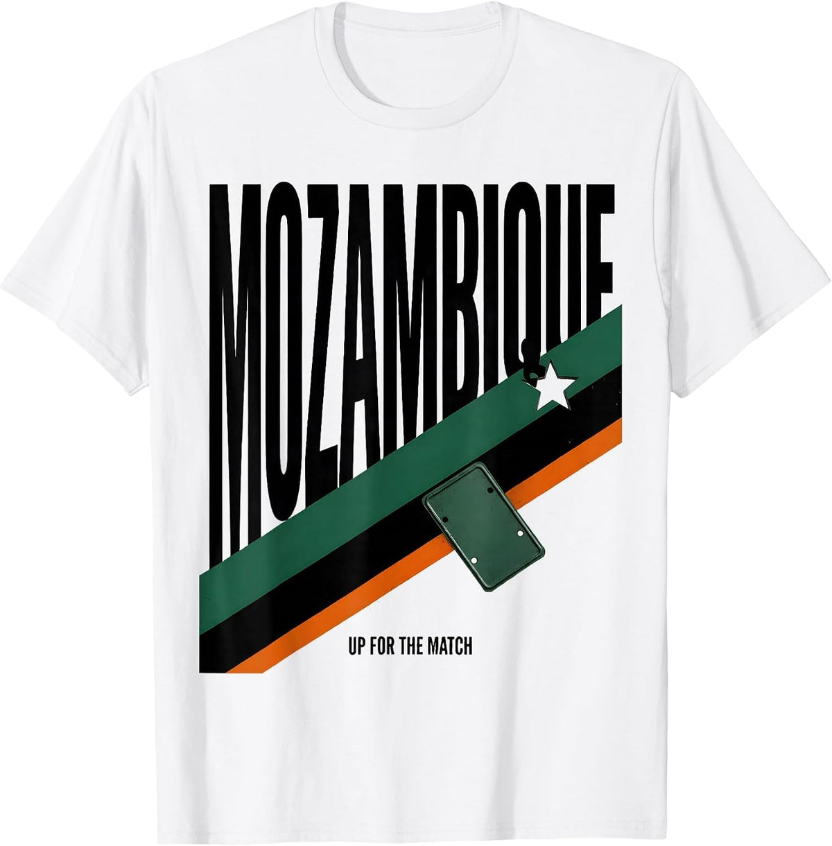 Men's Mozambique, Up For The Match Heritage Pride Rugby Fan T-Shirt - White