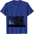 Fell. Chalked Up. Climbing Funny Rock Climber Bouldering T-Shirt - Royal Blue