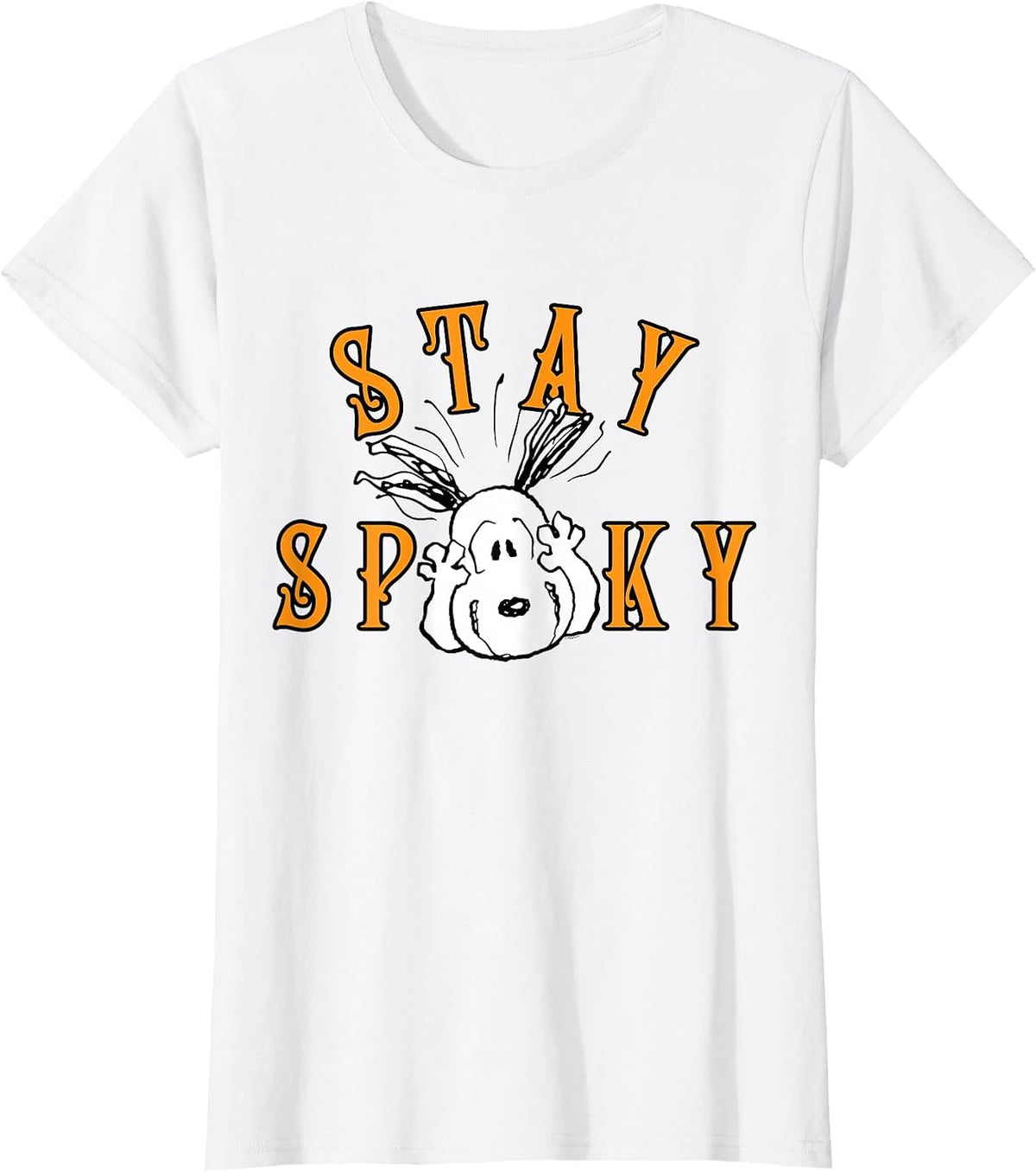 Peanuts Halloween Snoopy Stay Spooky T-Shirt - White