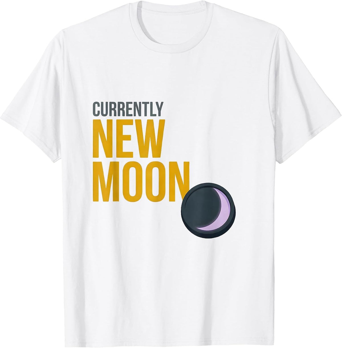 Men's Currently New Moon Astronomy Celestial Vintage T-Shirt - White