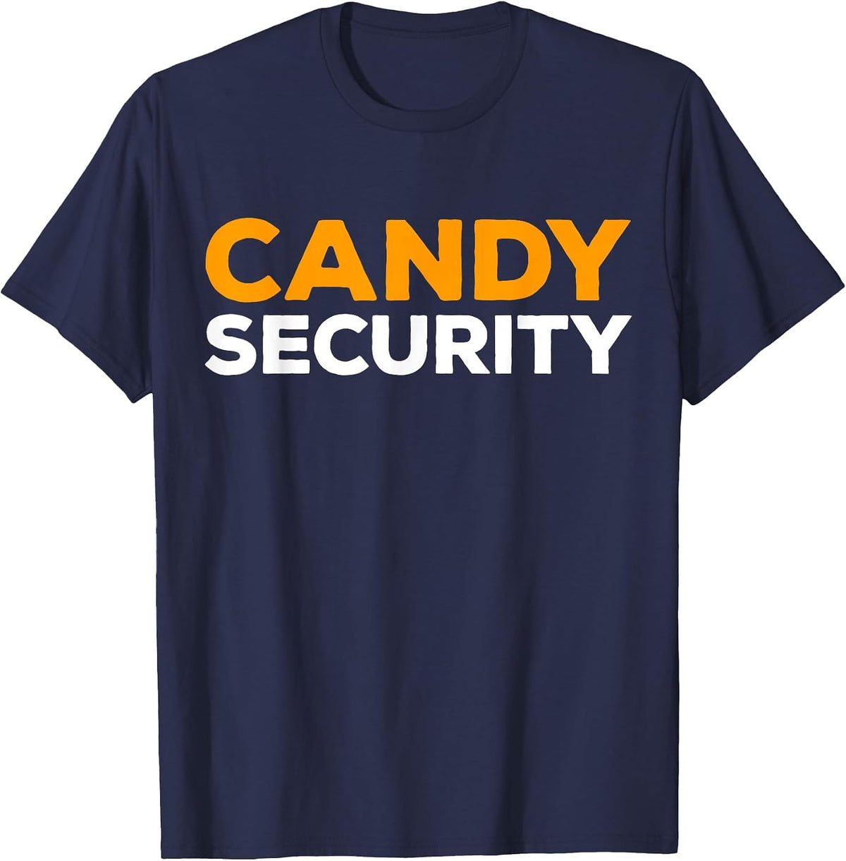 Candy Security Shirt Men Women Kids Halloween Costume T-Shirt - Navy Blue