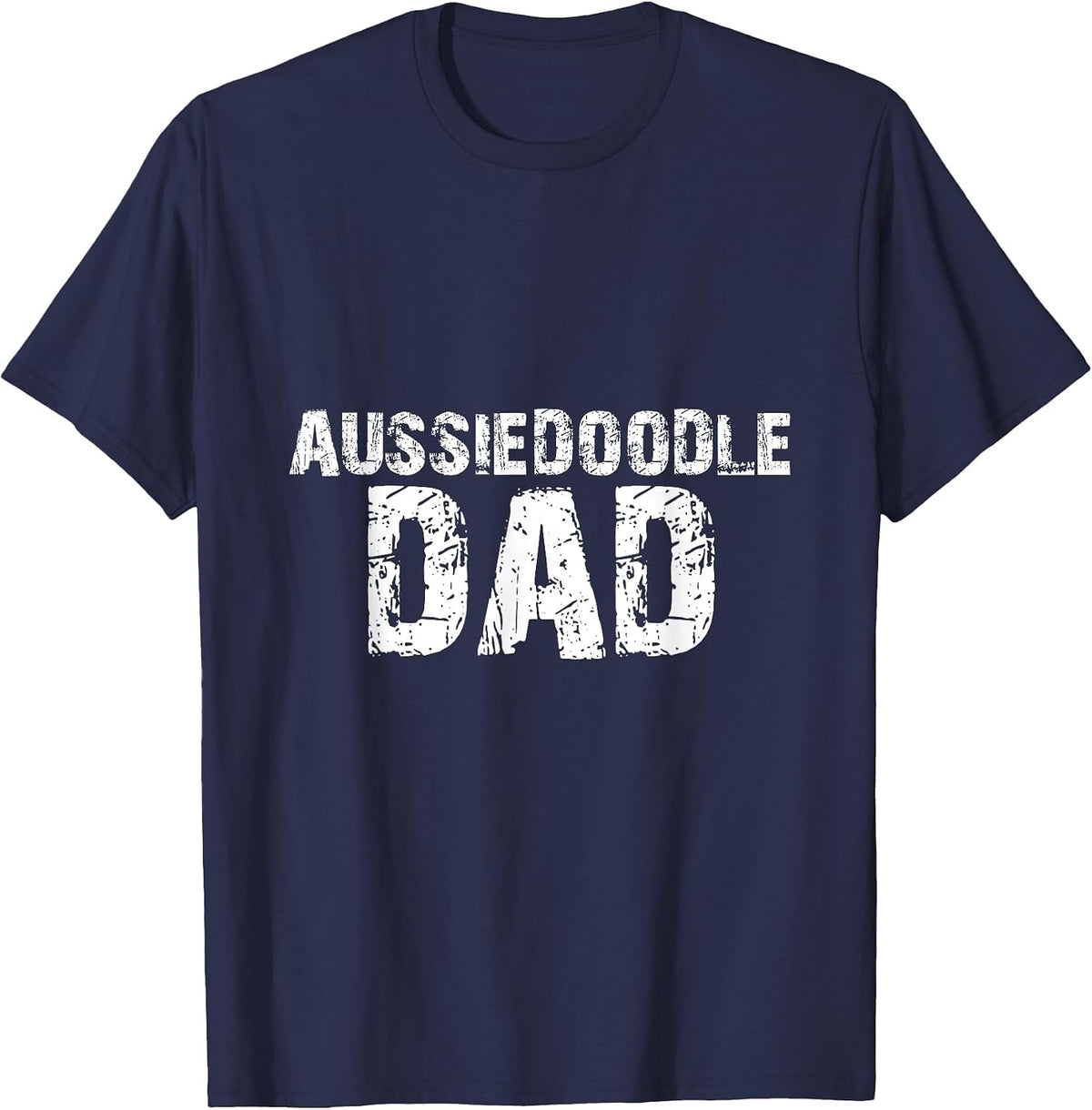 Aussiedoodle Dad T-Shirt - Navy Blue