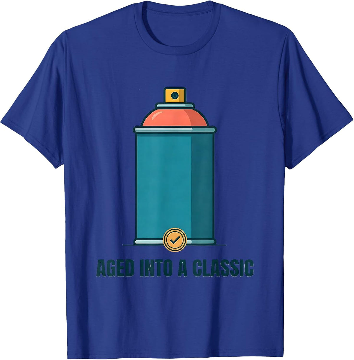 Aged Into A Classic Vintage 90s Hip-Hop Rap Music Nostalgia T-Shirt - Royal Blue