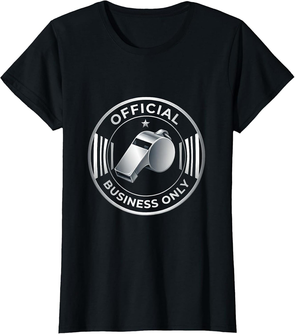 Official Business Only Bold Statement Design T-Shirt - Black