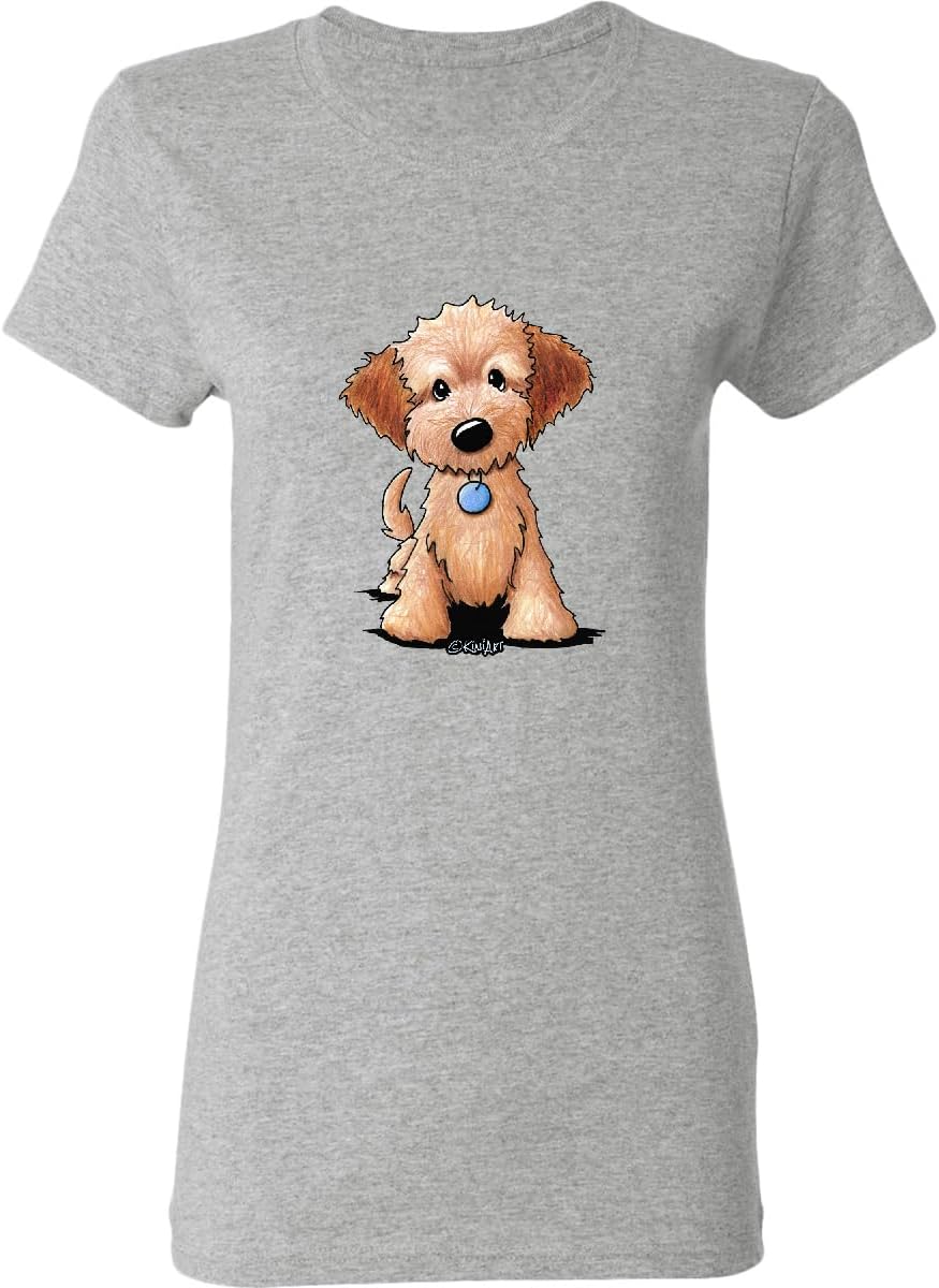 inktastic KiniArt Mini Goldendoodle Women's T-Shirt - KiniArt - 0060 Heather Grey