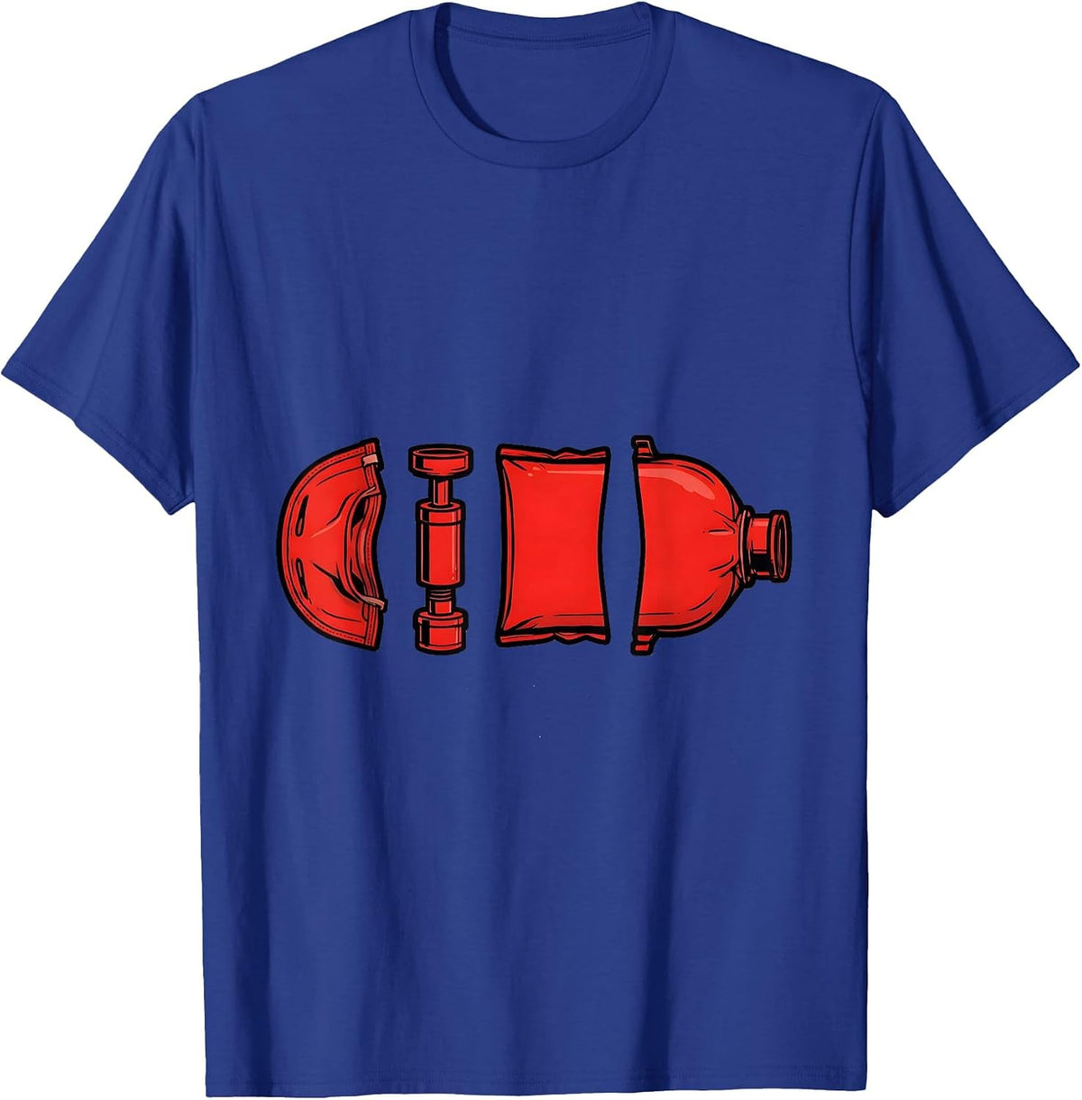 Men's Bag-Valve Resuscitator EMS Paramedic EMT Gift T-Shirt - Royal Blue
