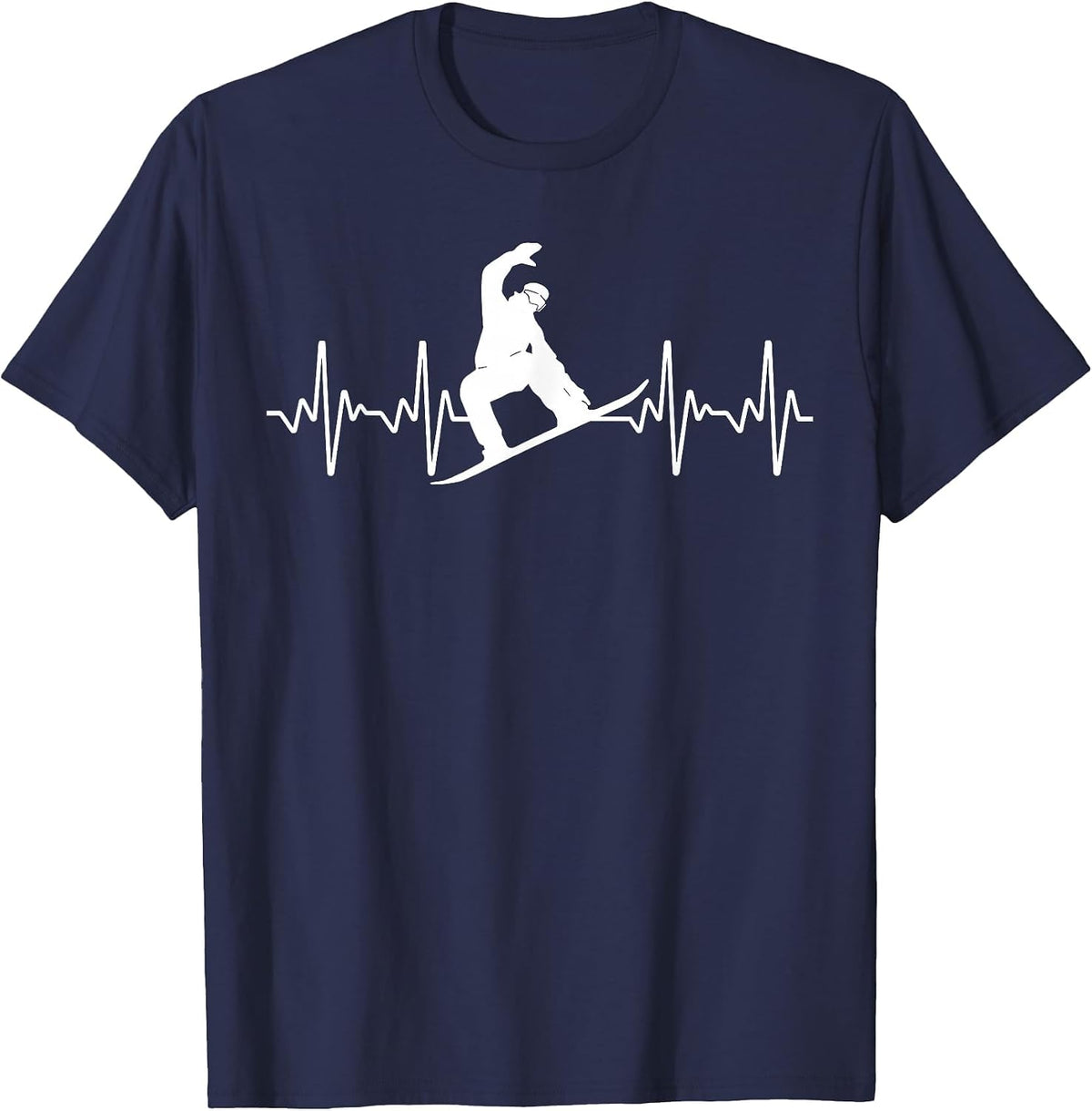 Funny Snowboarding Lover Art for Men Women Snowboarder T-Shirt - Navy Blue