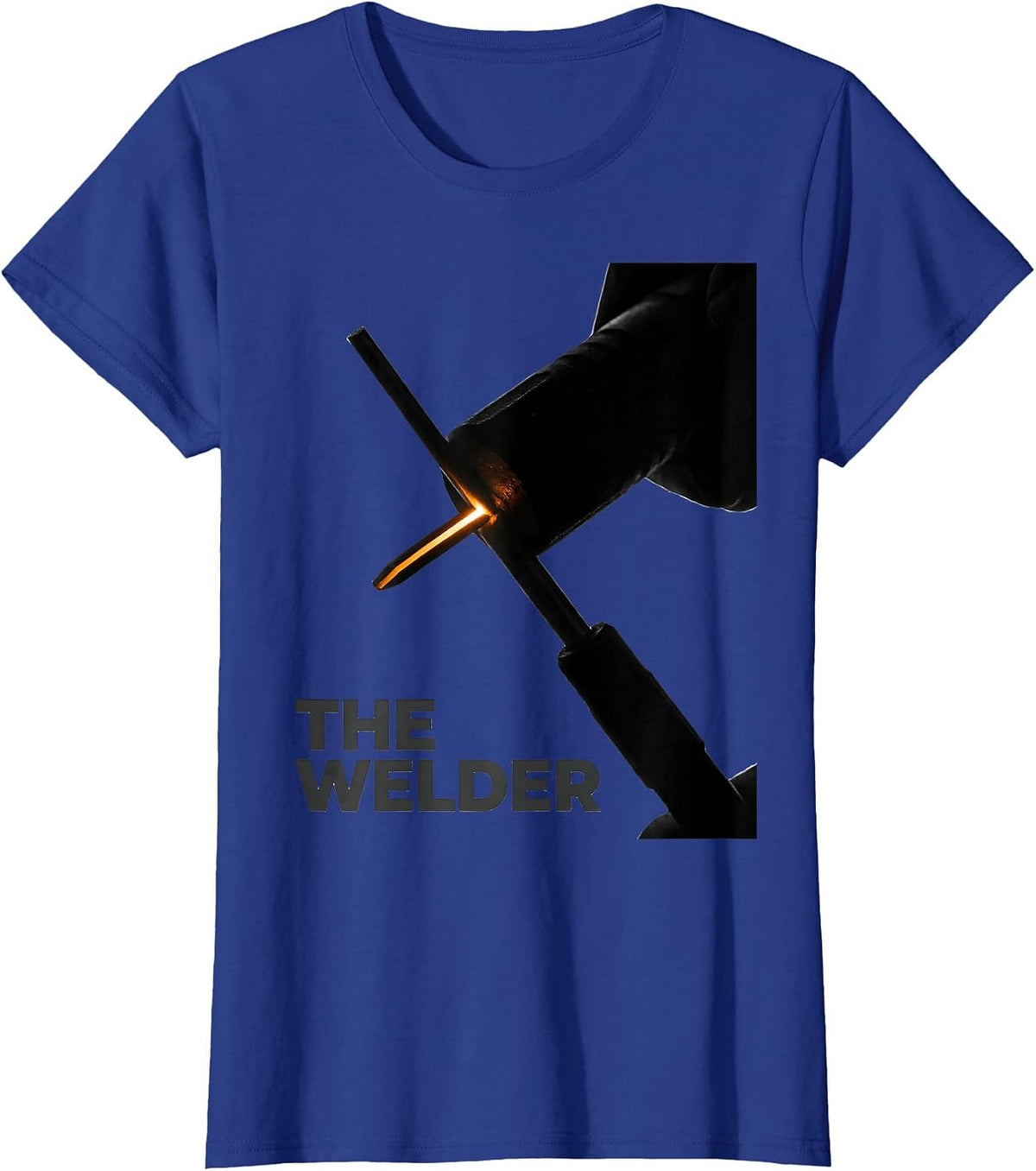 Women's THE WELDER Minimalist Welding Humor Metal Worker Gift T-Shirt - Royal Blue