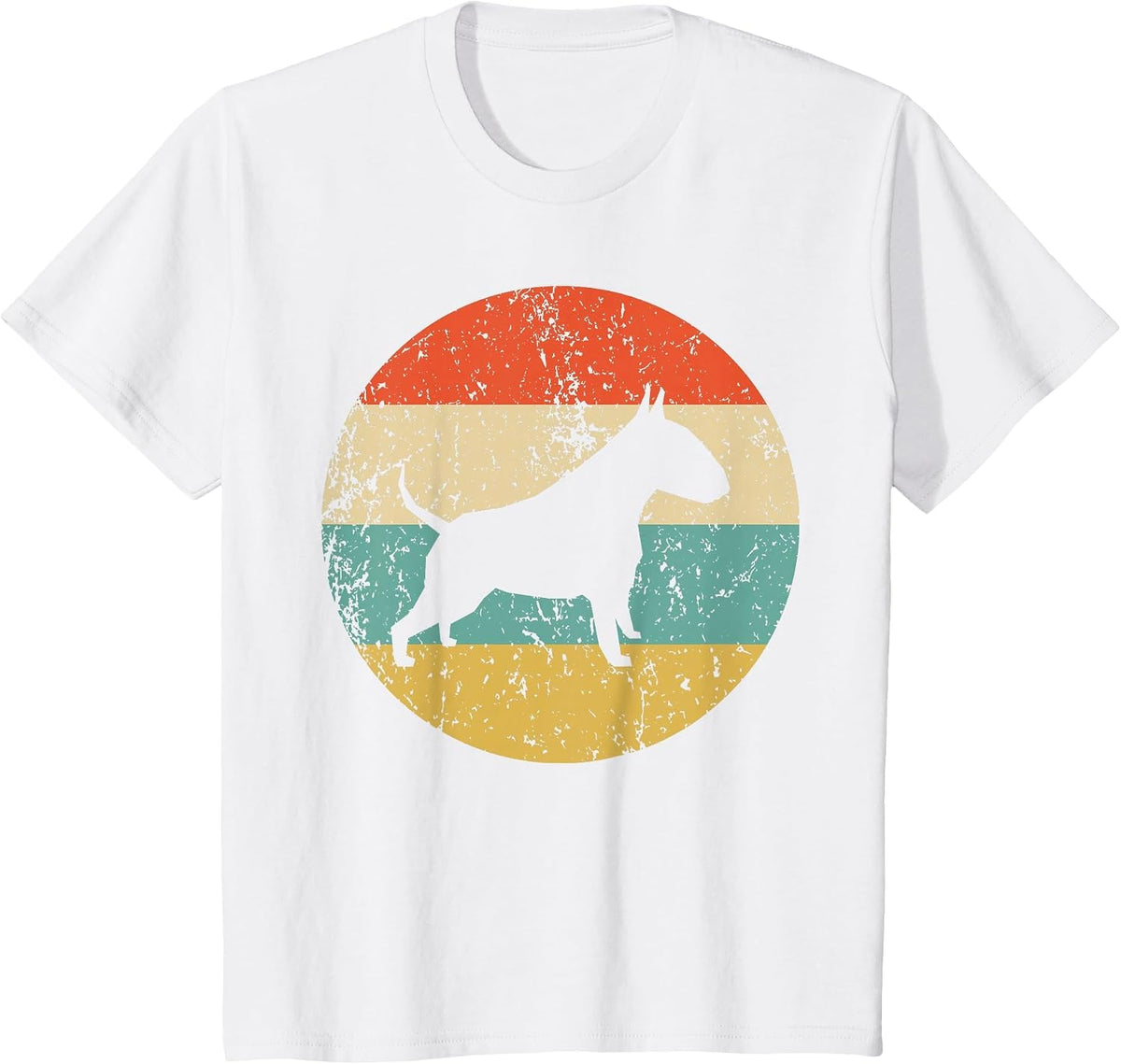 Bull Terrier Shirt - Vintage Retro Bull Terrier Dog T-Shirt T-Shirt - White