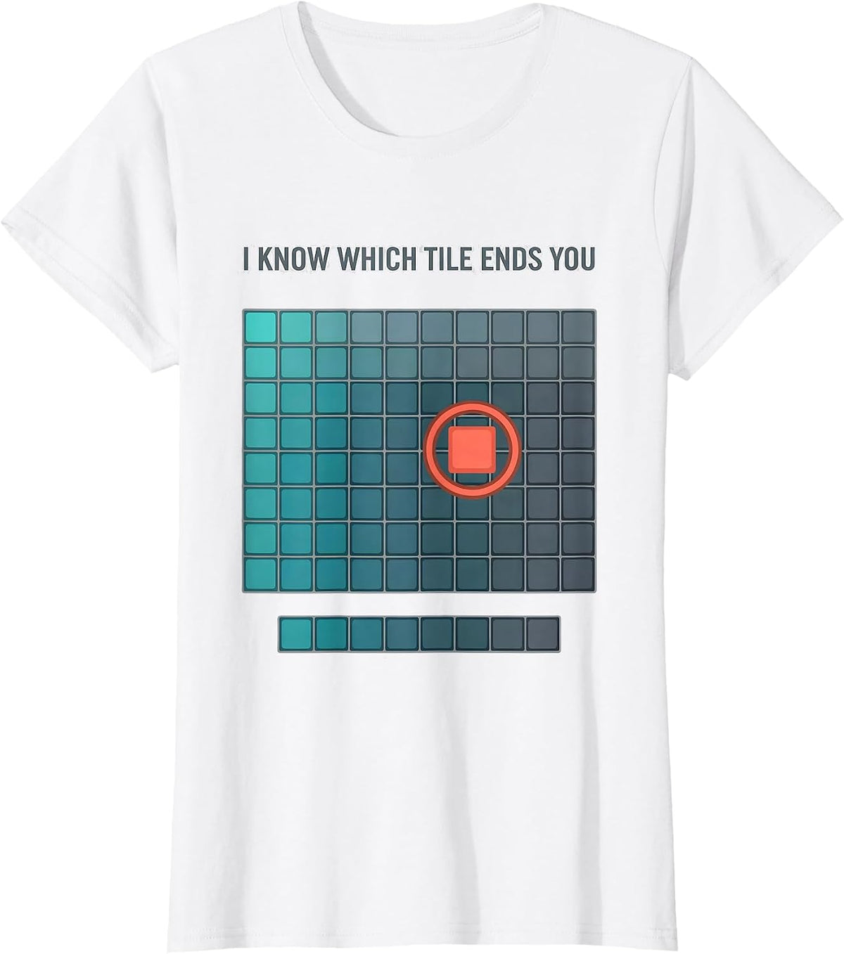 Women's I Know Which Tile Ends You Funny Periodic Table Chemistry T-Shirt - White