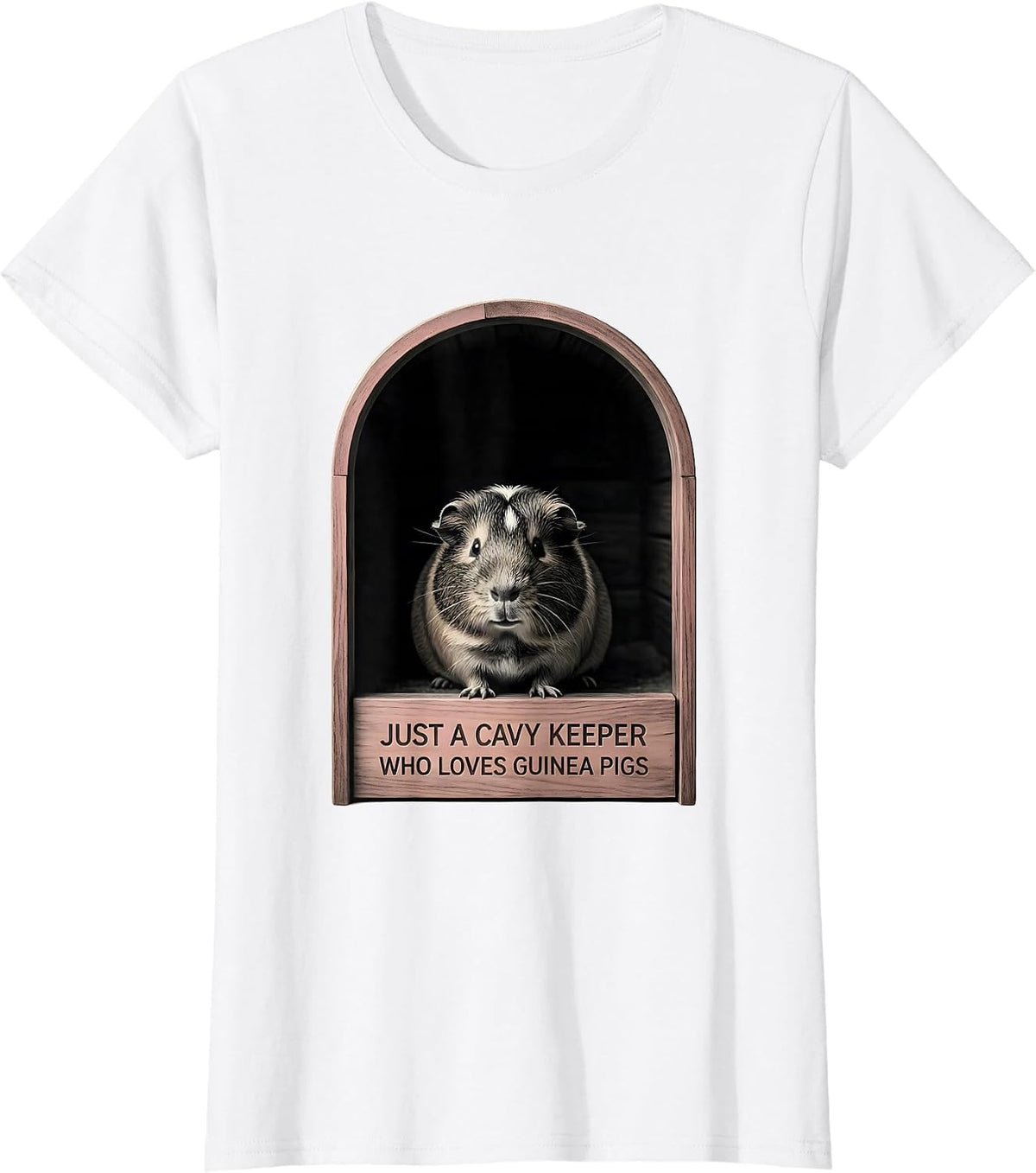 Just A Cavy Keeper Who Loves Guinea Pigs Humor T-Shirt - White