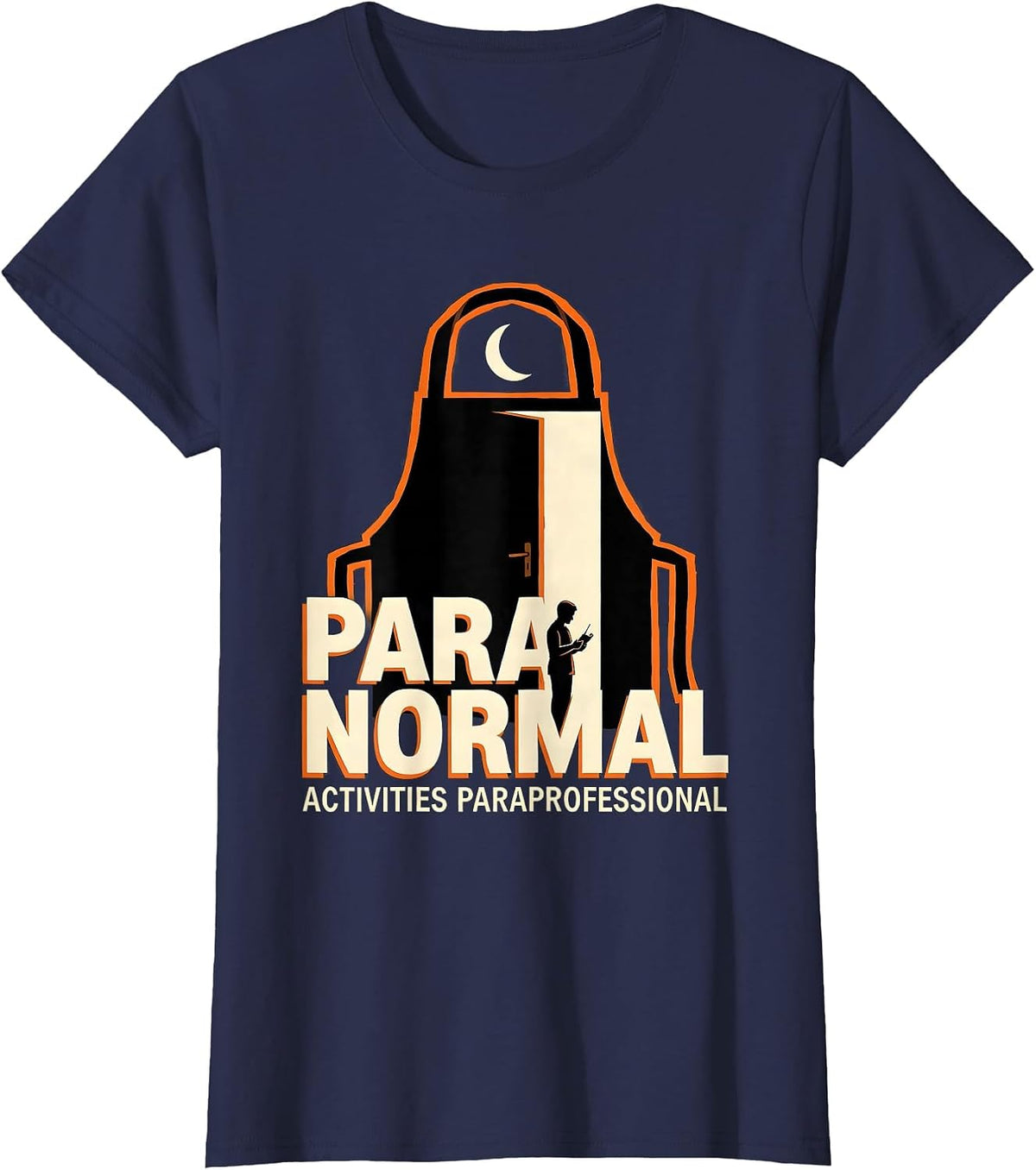 Women's Para Normal Activities Paraprofessional Funny T-Shirt - Navy Blue