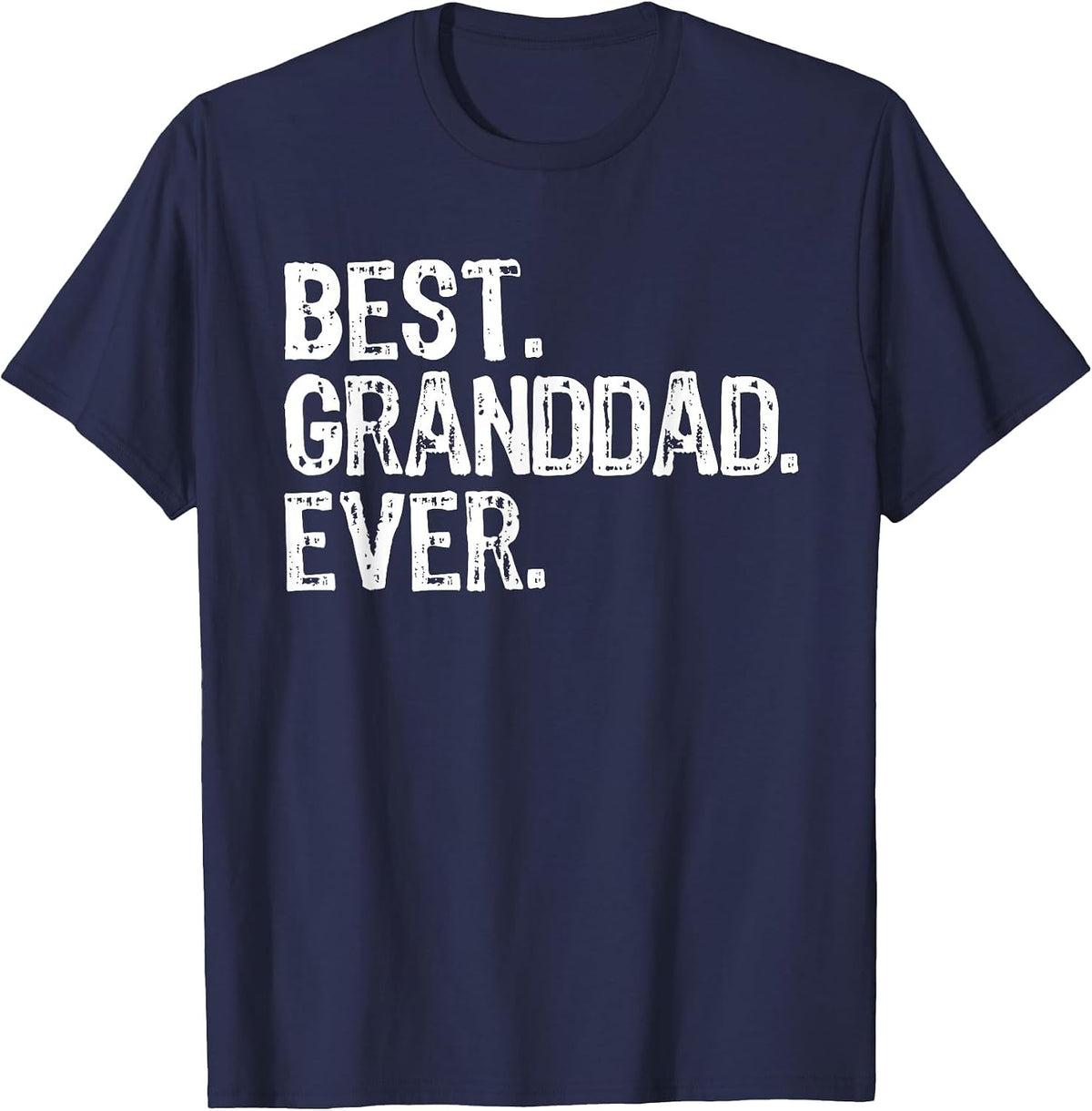 Best Granddad Ever Funny Cool Grandpa T-Shirt - Navy Blue