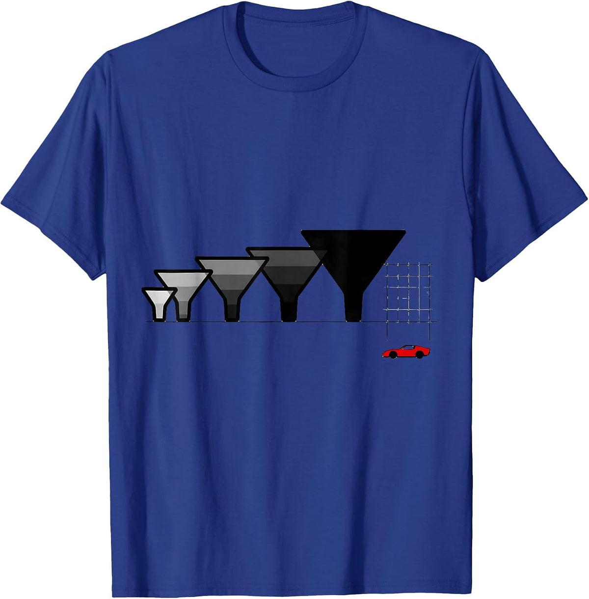 Funnel Icons Storm Chaser Meteorology Enthusiast Humor T-Shirt - Royal Blue