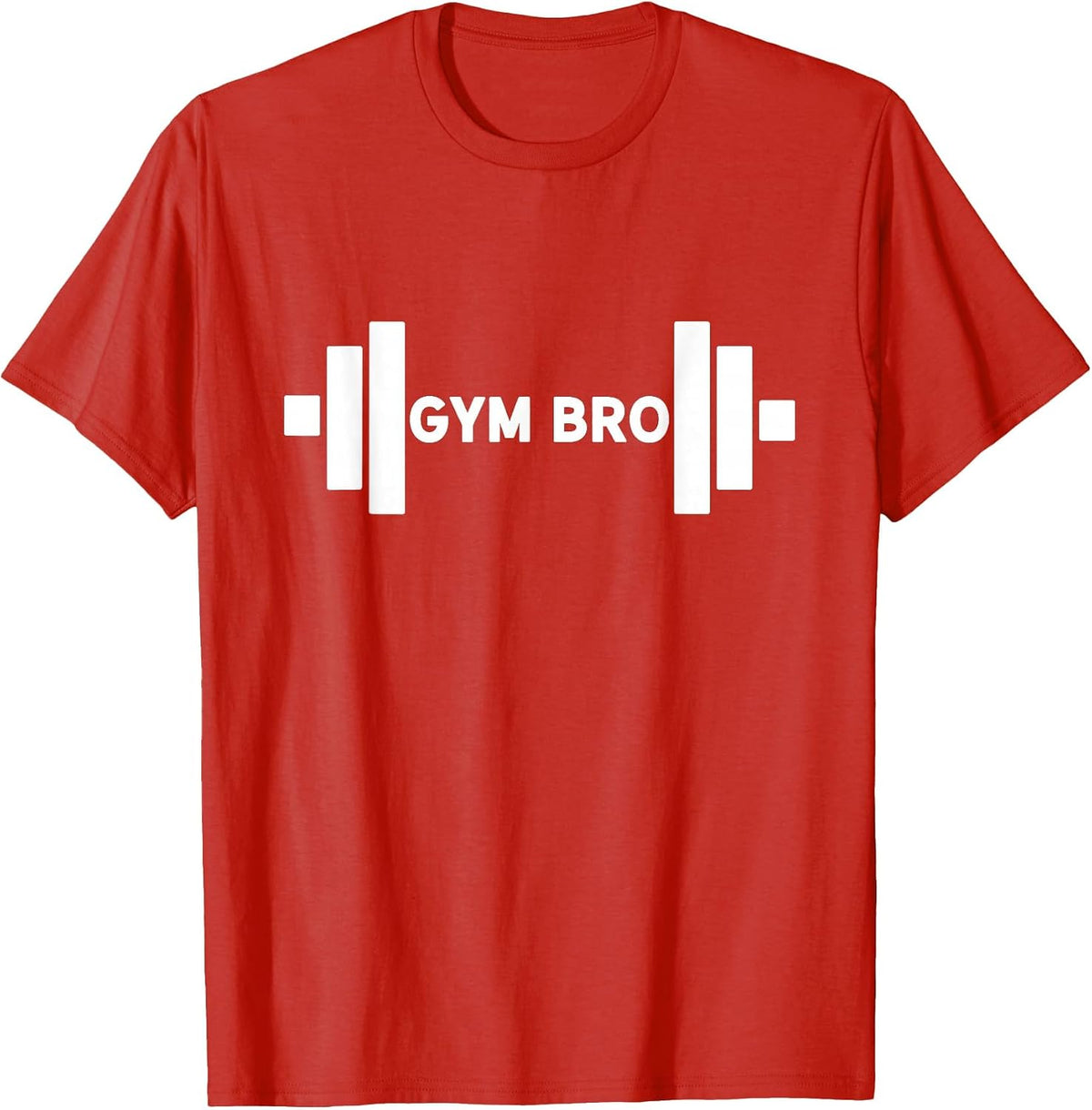 Gym BRO Gym Rat Workout Gains Heavy Lifting Muscle Build T-Shirt - Red