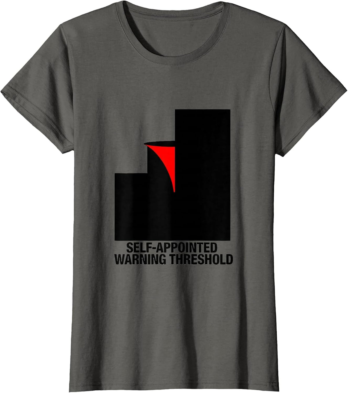 Women's Self-Appointed Warning Threshold Storm Chaser Meteorology T-Shirt - Asphalt Grey