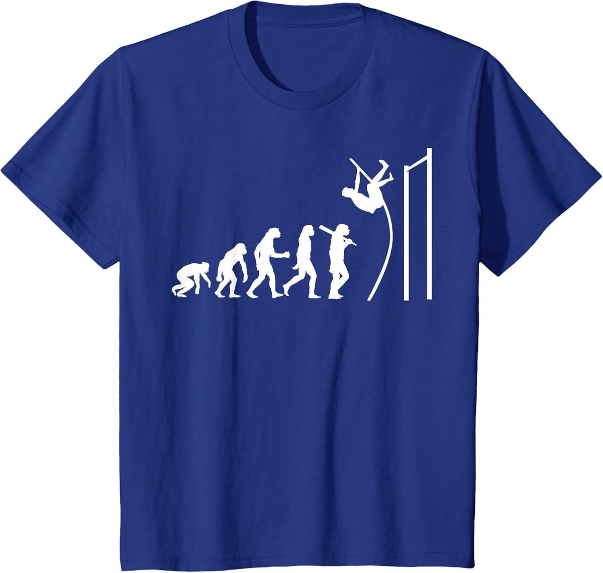 Cool Pole Vault Design for Men Women Pole Vaulting Jumping T-Shirt - Royal Blue