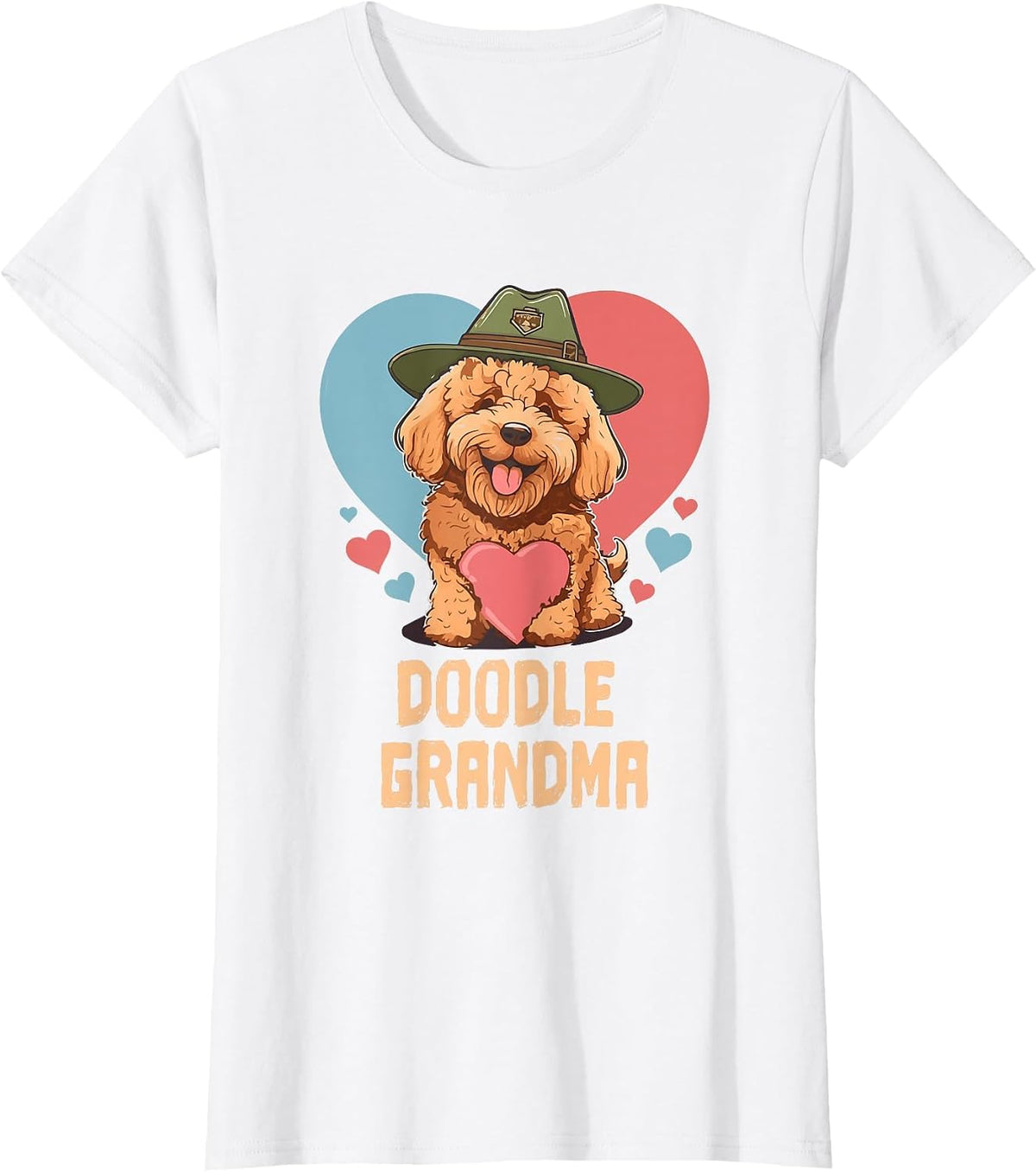 Doodle Grandma Goldendoodle Mom Cute Dog Lover Doodle Mama T-Shirt - White