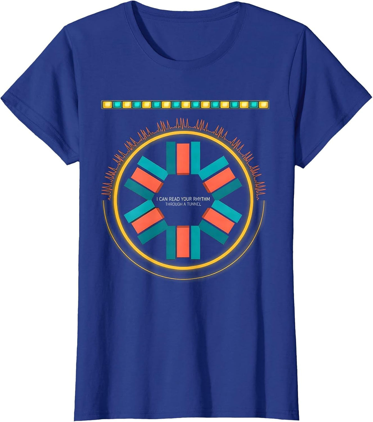 Women's I Can Read Your Rhythm Through A Tunnel Funny EMT Paramedic T-Shirt - Royal Blue