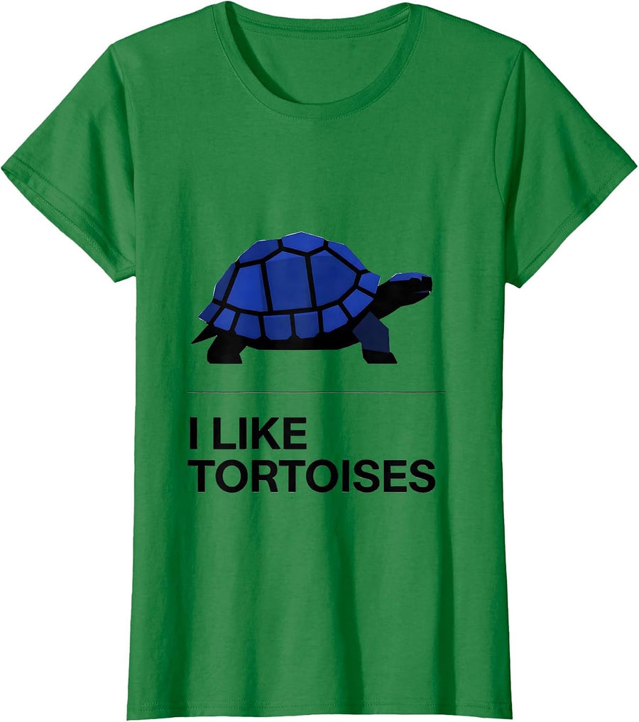 Women's I Like Tortoises Funny Tortoise Lover Pet Humor T-Shirt - Kelly Green