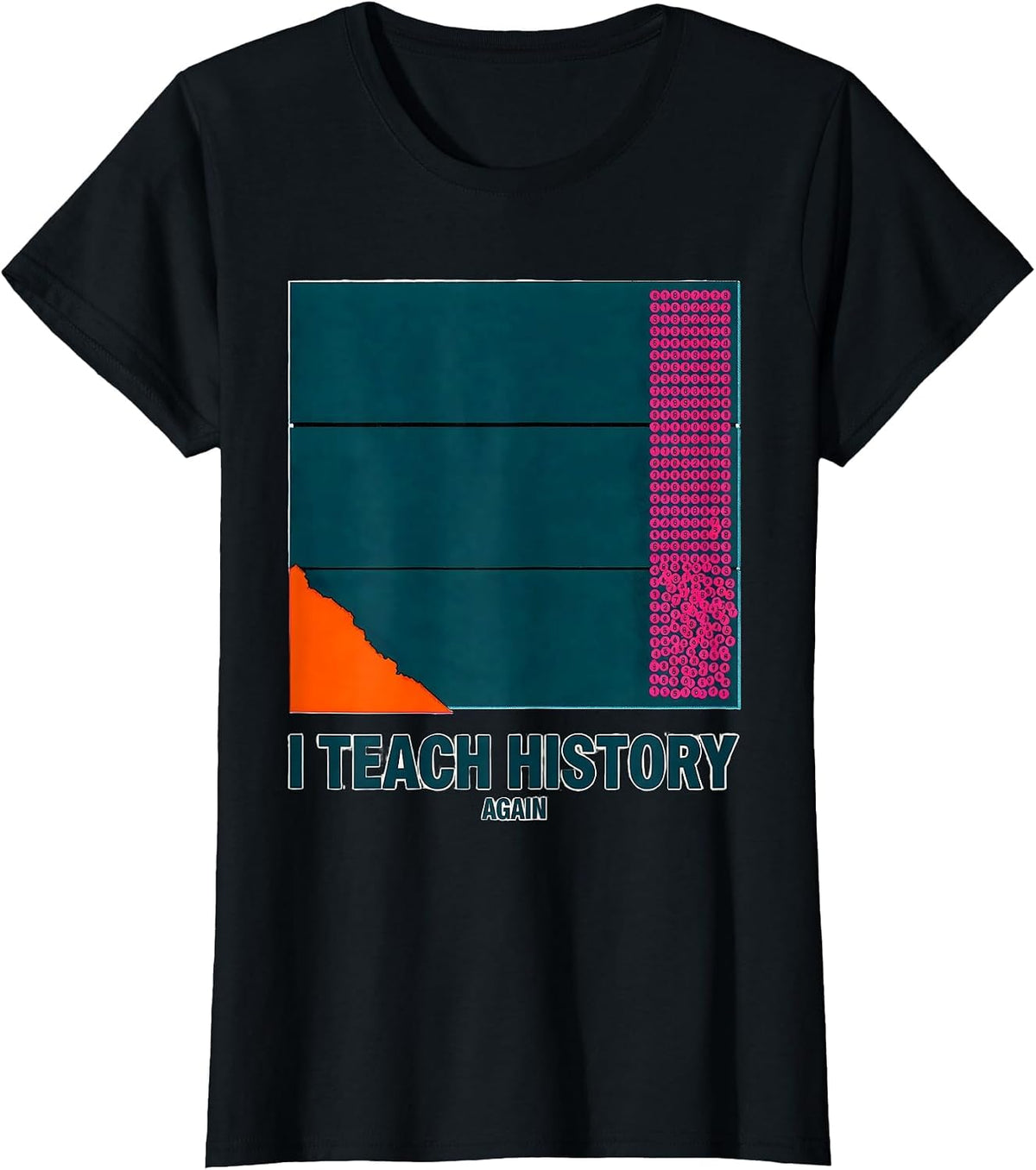 Women's I Teach History Again Funny History Teacher Back To School T-Shirt - Black