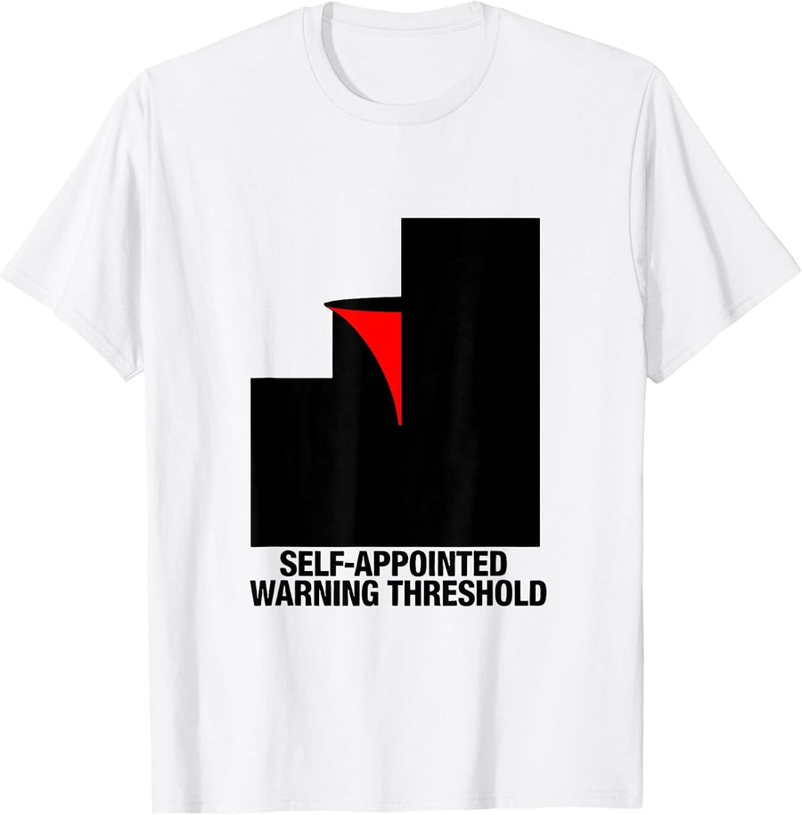 Men's Self-Appointed Warning Threshold Storm Chaser Meteorology T-Shirt - White