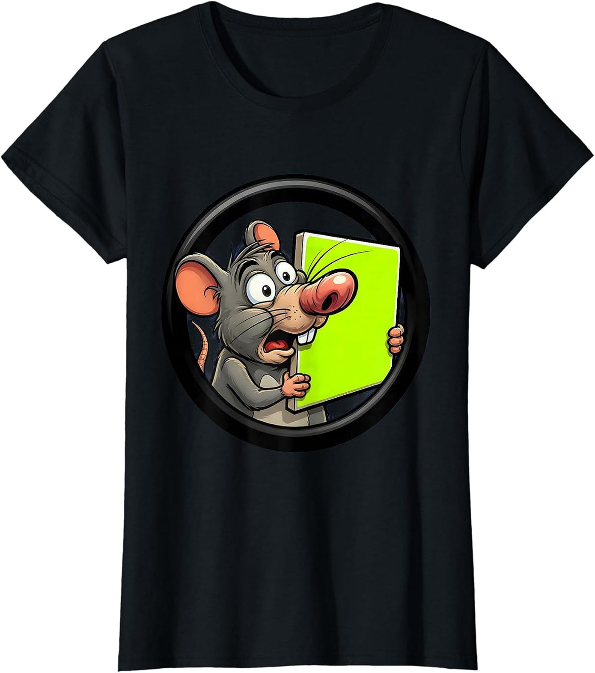 Can I Lick It Periodic Table Lab Rat Design T-Shirt - Black