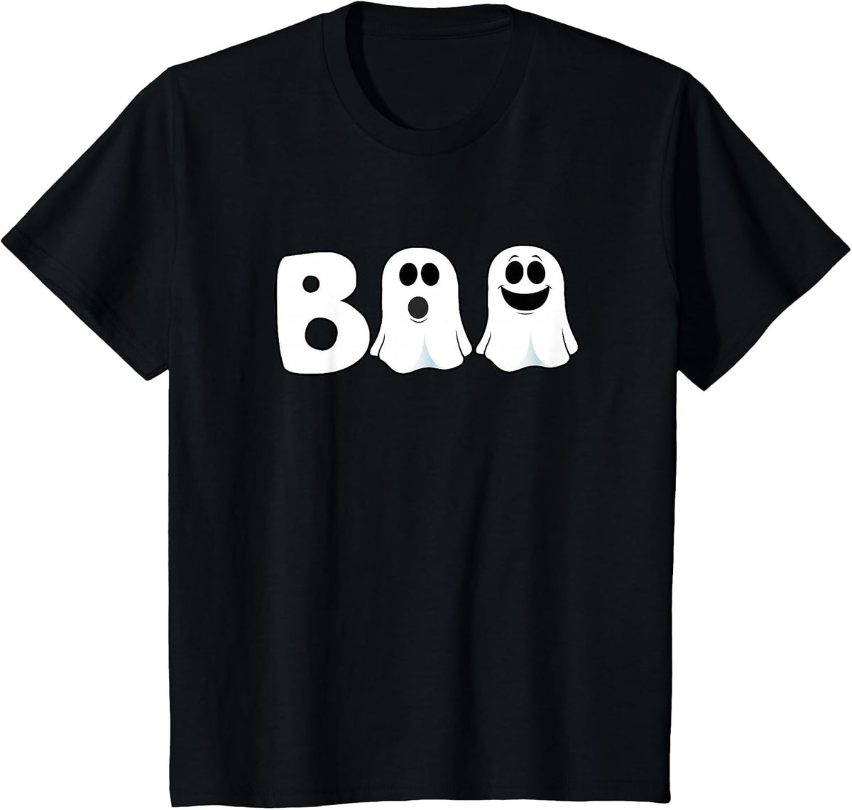 Halloween Boo Ghosts Trick Treat T-Shirt - Black